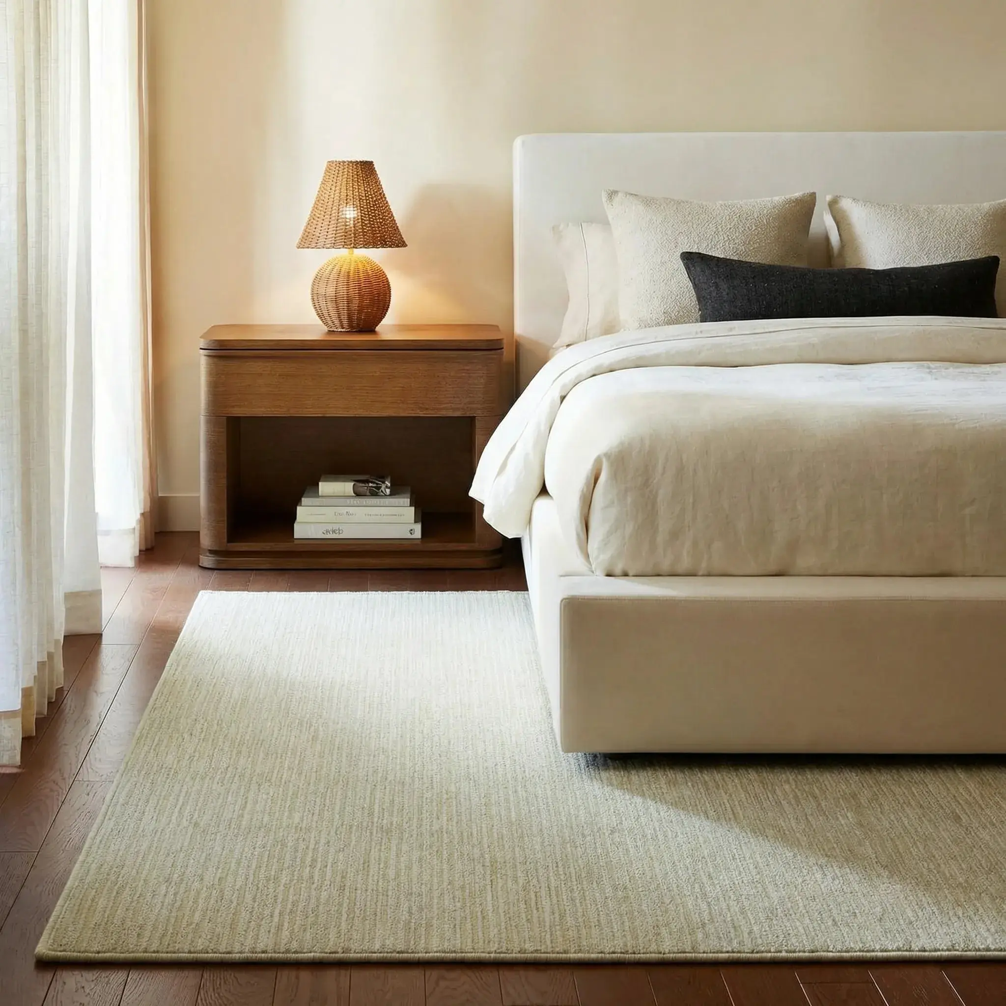 Addison Neutral Textured Wool Rug - Image 10
