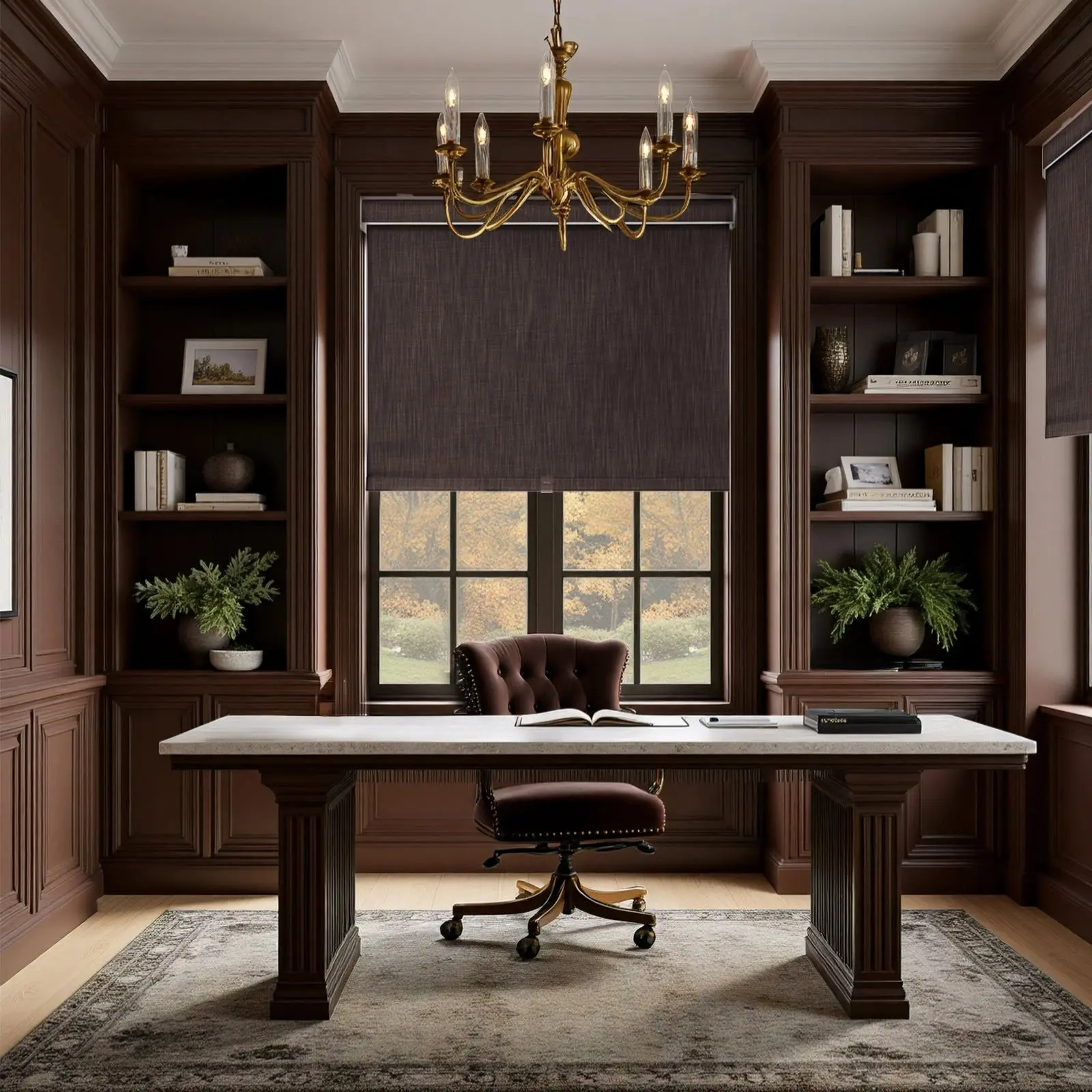 Alvin Linen Blend Cordless Roller Shades - Image 86