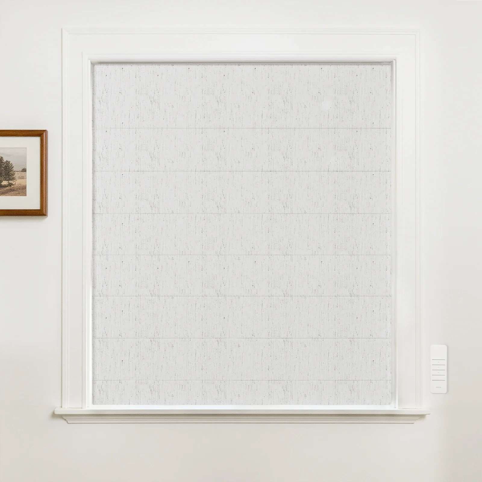 Alvin Motorized Linen Blackout Roman Shade - Image 10