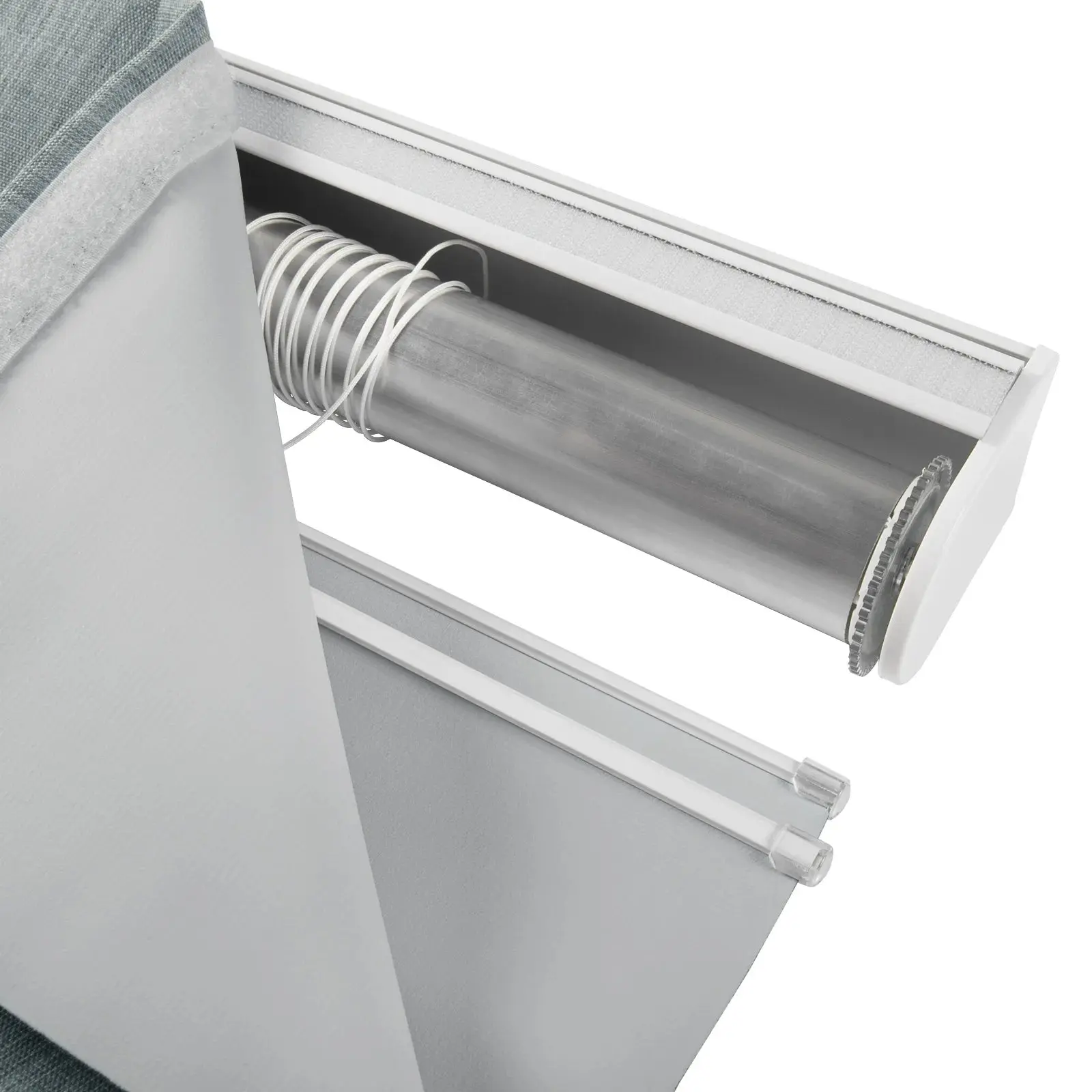 Alvin Motorized Linen Blackout Roman Shade - Image 16