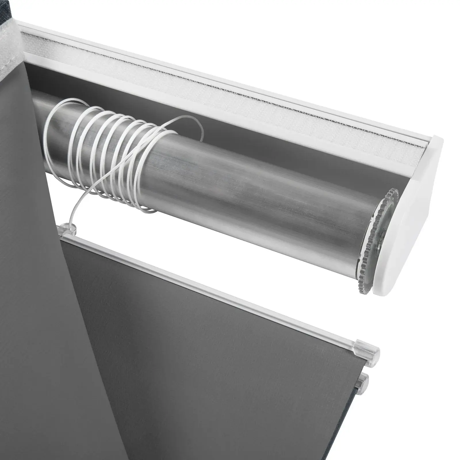 Alvin Motorized Linen Blackout Roman Shade - Image 22