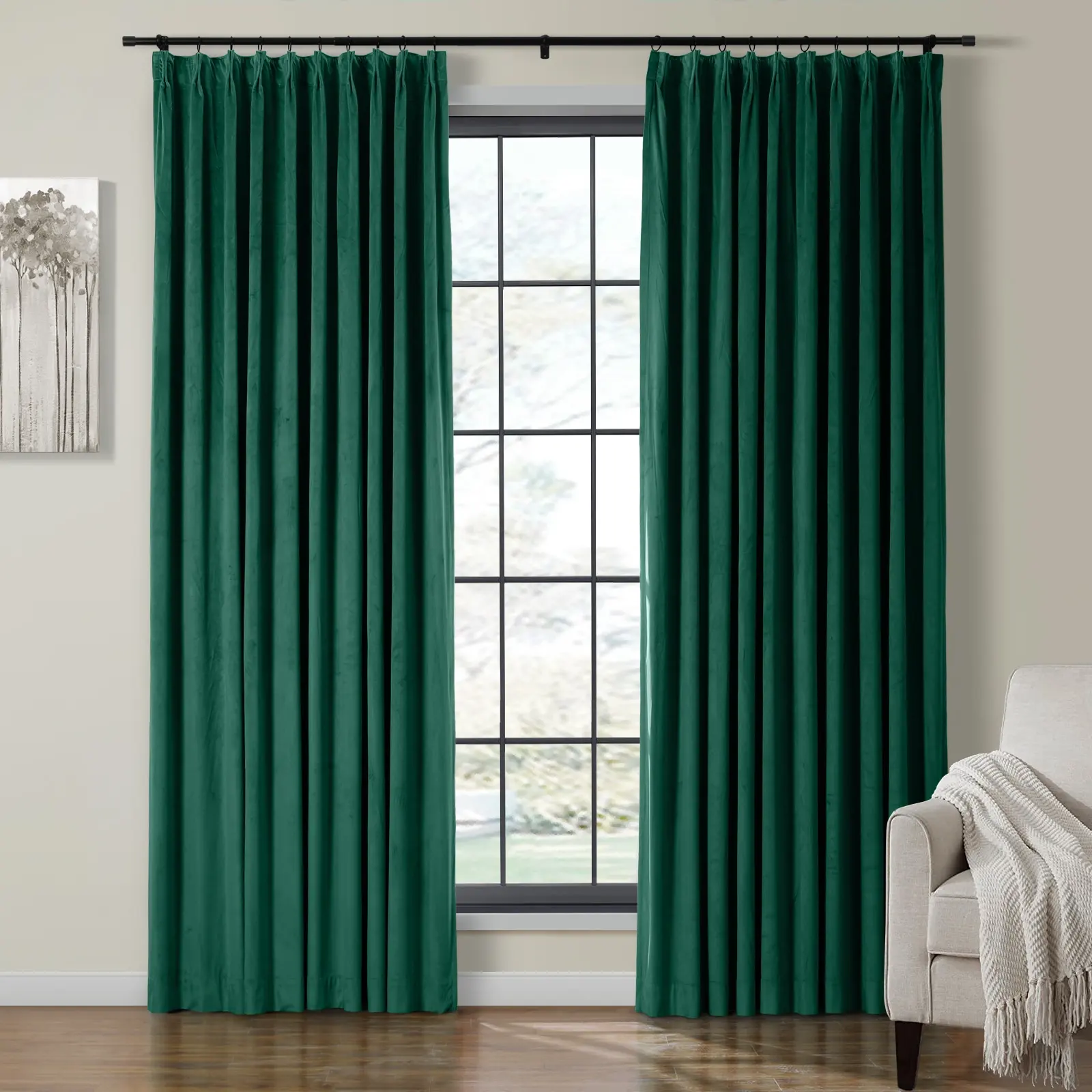 Birkin Velvet Curtain Pleated - Image 25