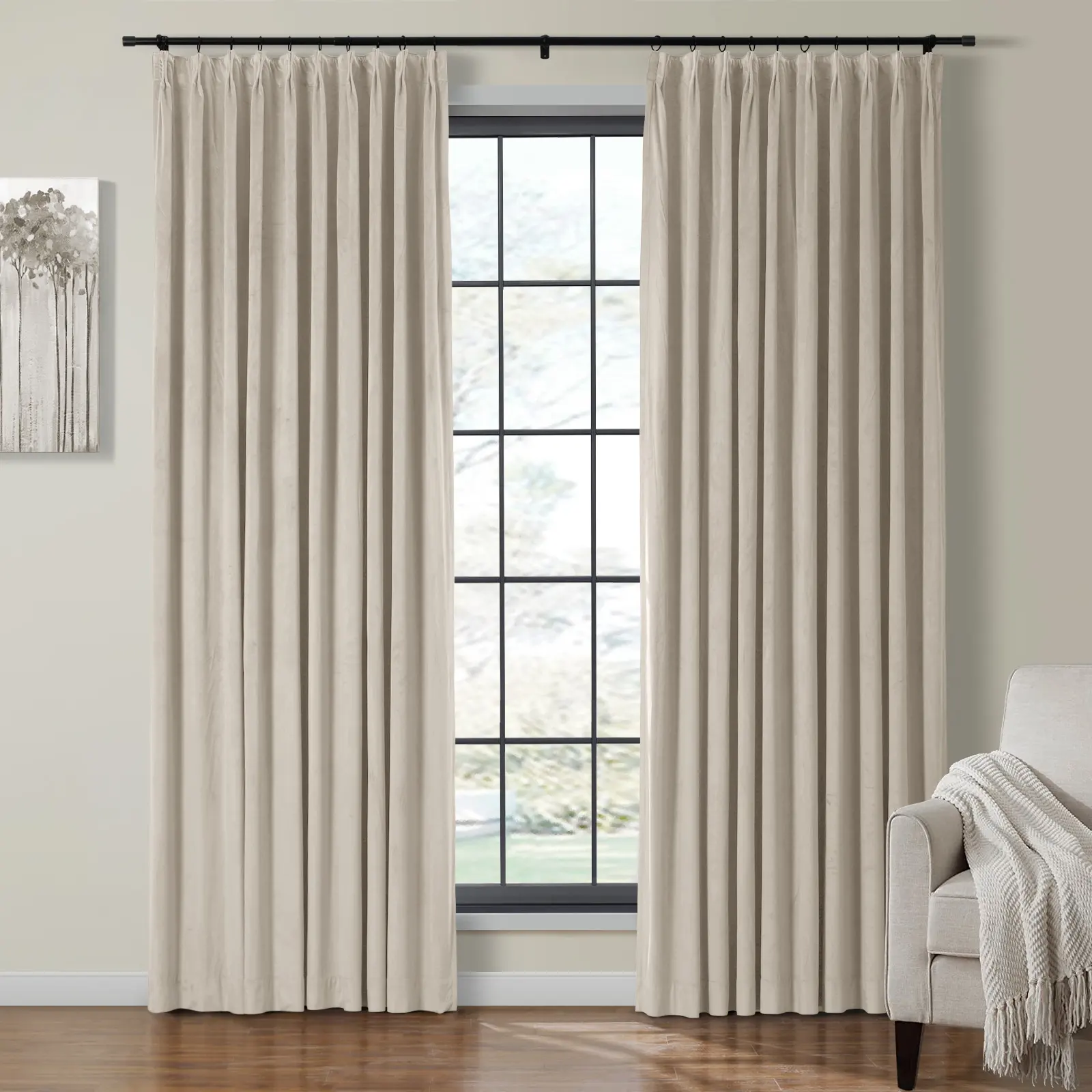 Birkin Velvet Curtain Pleated - Image 28