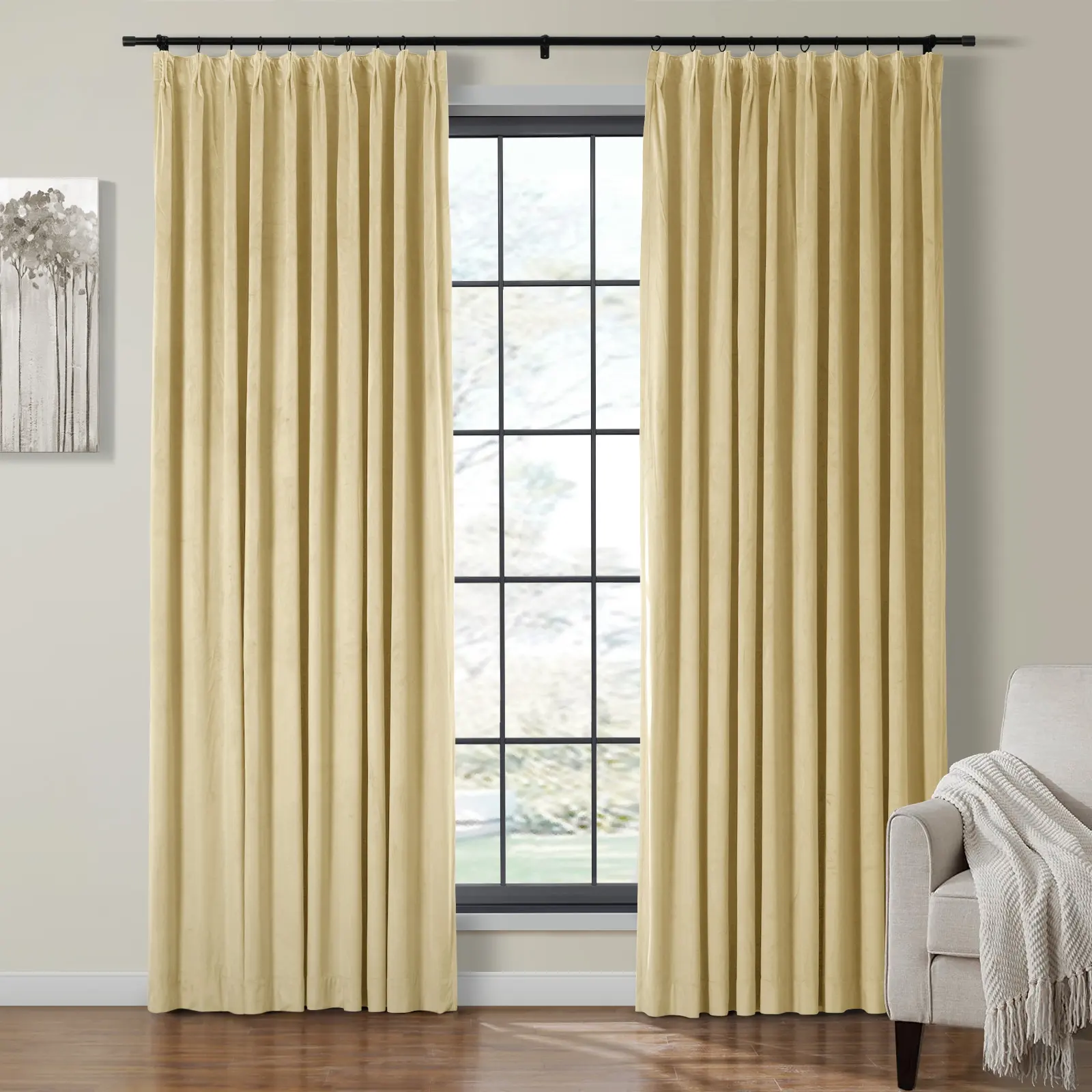 Birkin Velvet Curtain Pleated - Image 29