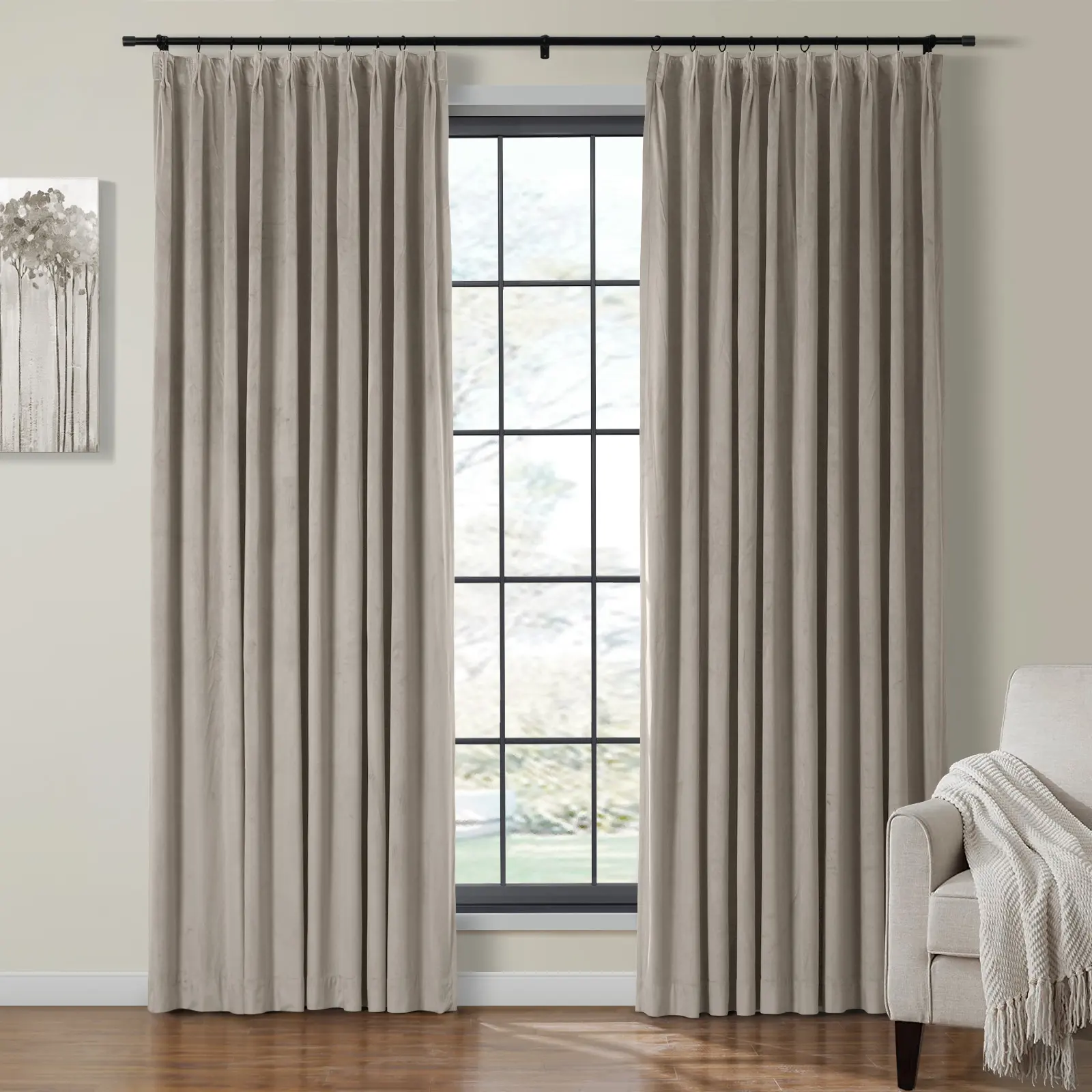 Birkin Velvet Curtain Pleated - Image 31