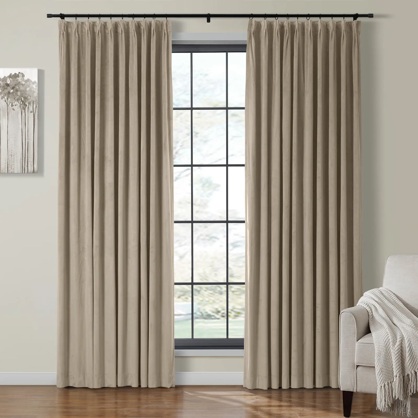 Birkin Velvet Curtain Pleated - Image 32