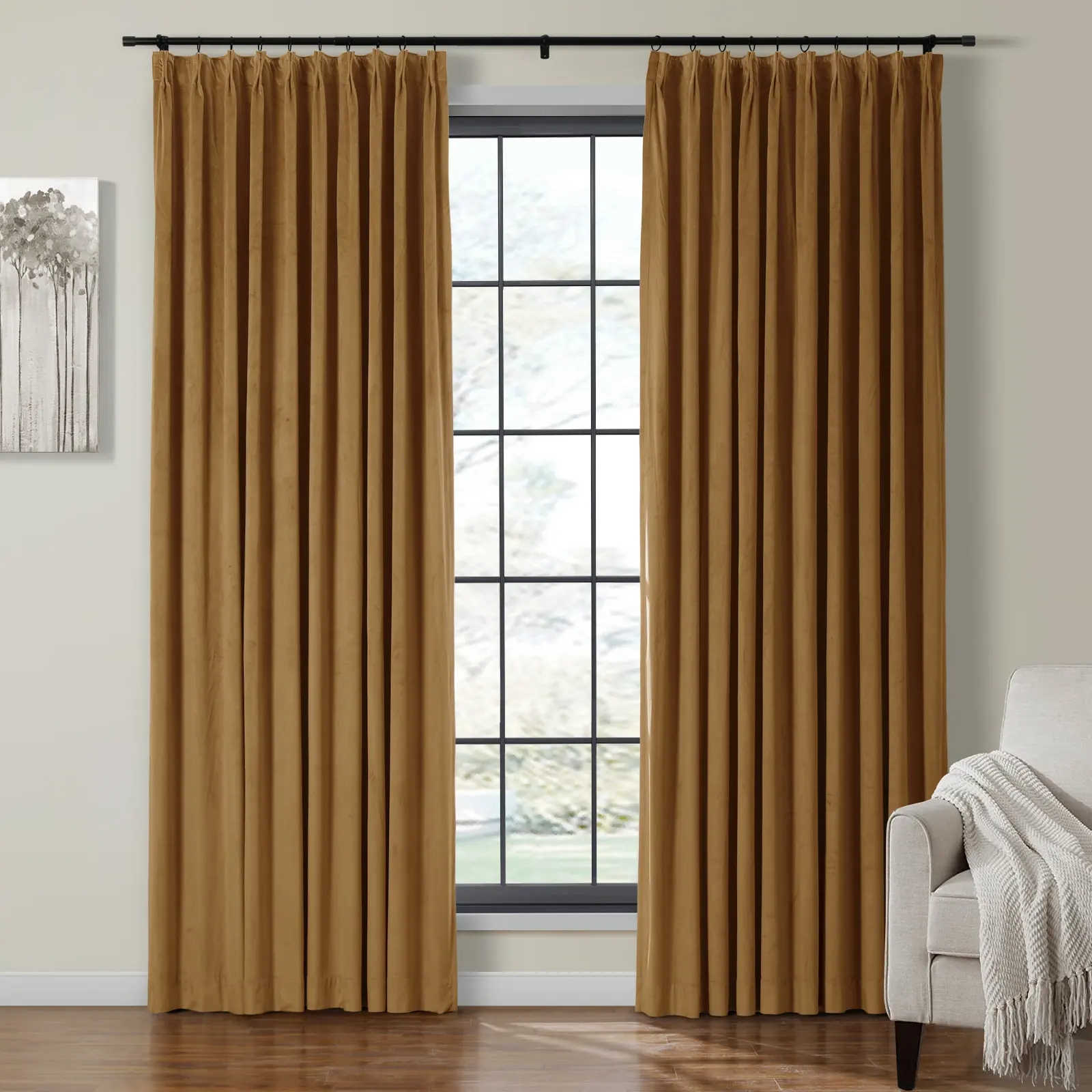 Birkin Velvet Curtain Pleated - Image 33