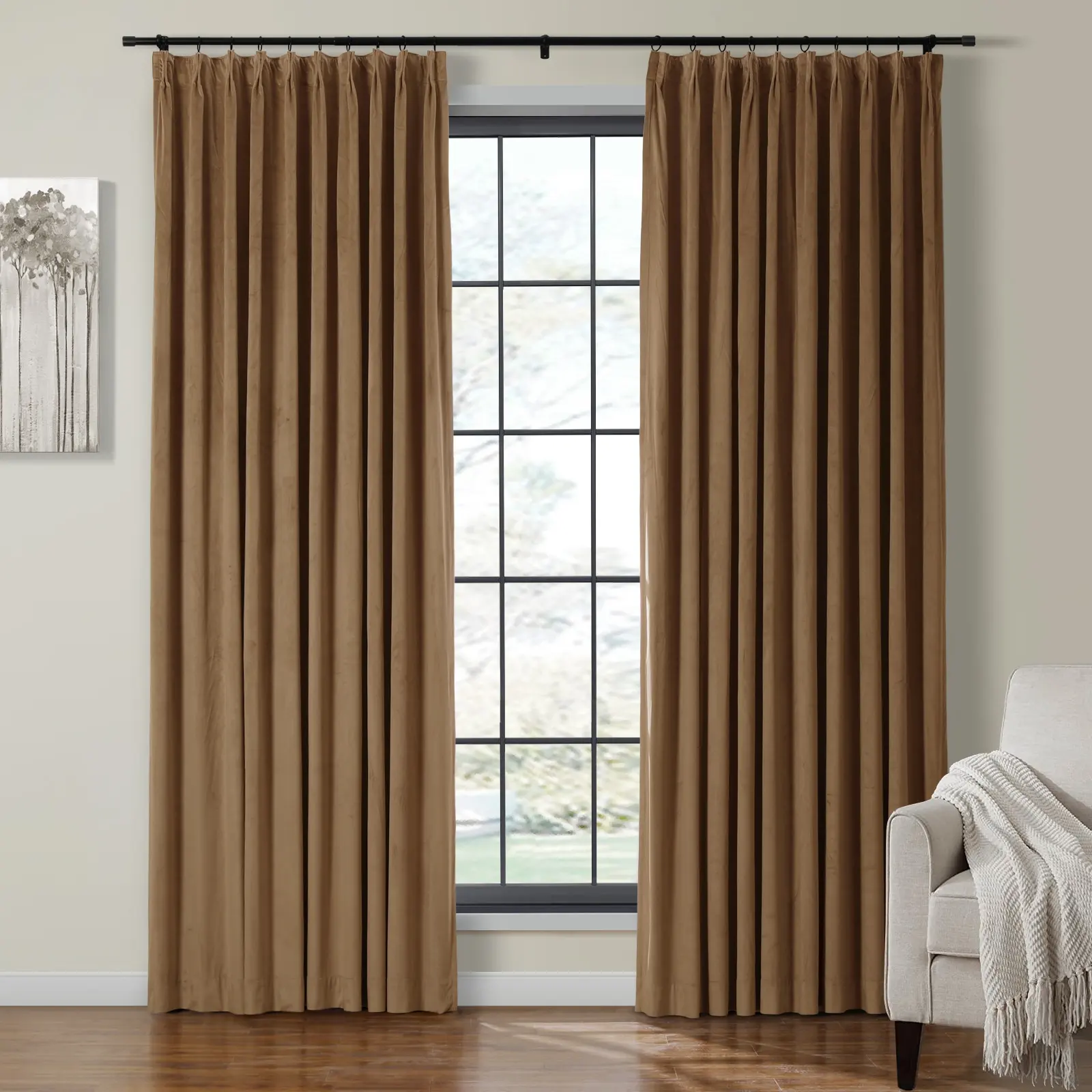Birkin Velvet Curtain Pleated - Image 34