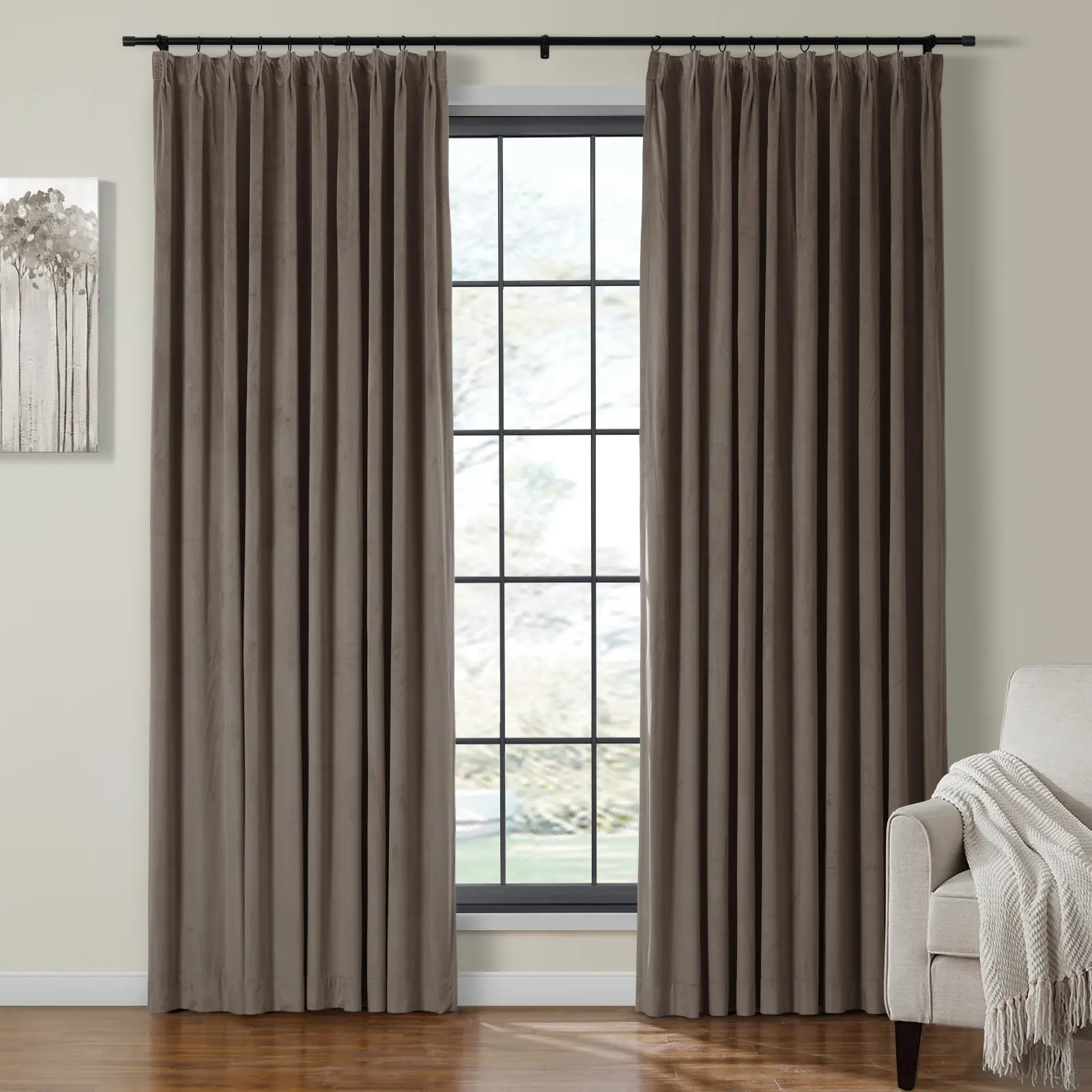 Birkin Velvet Curtain Pleated - Image 35