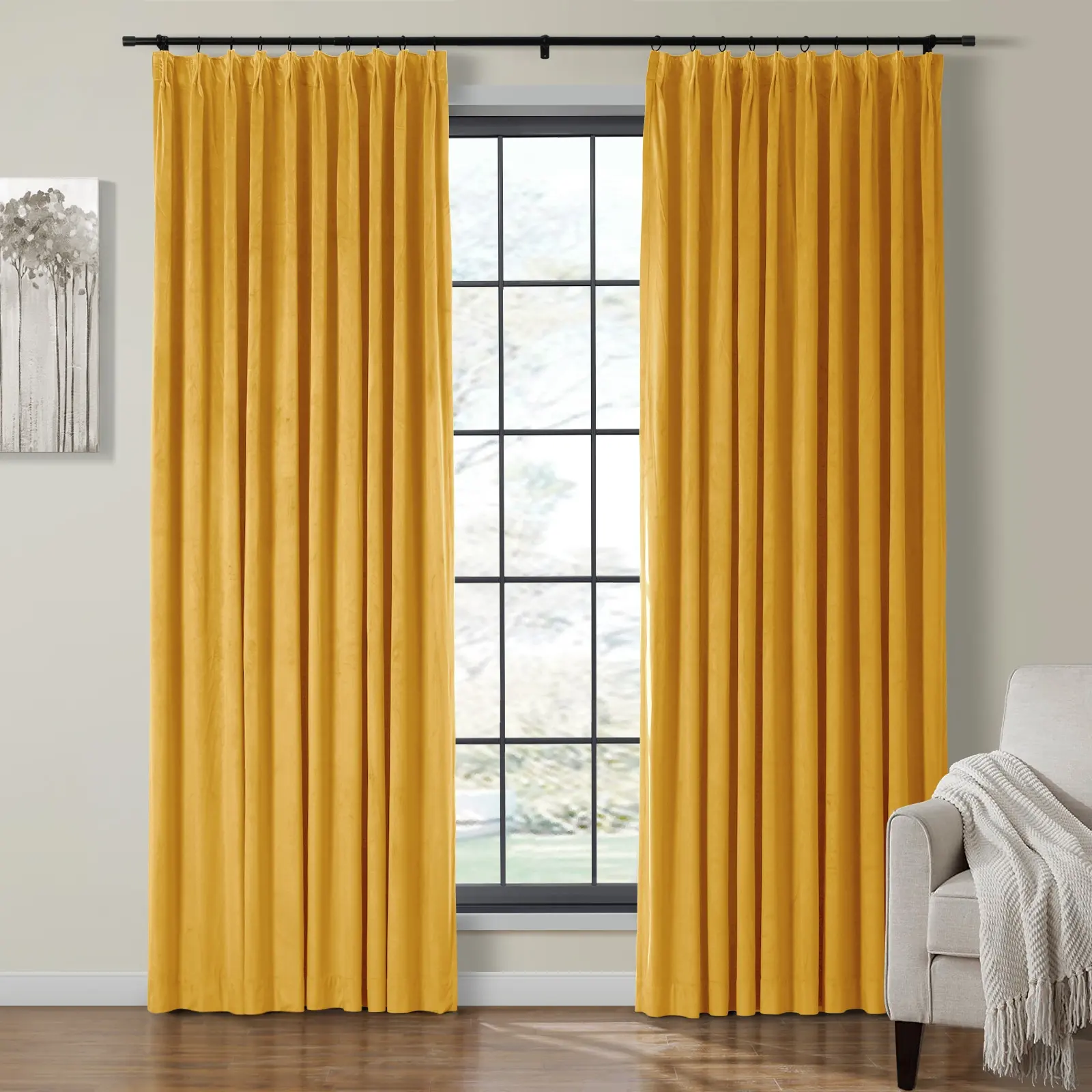 Birkin Velvet Curtain Pleated - Image 37