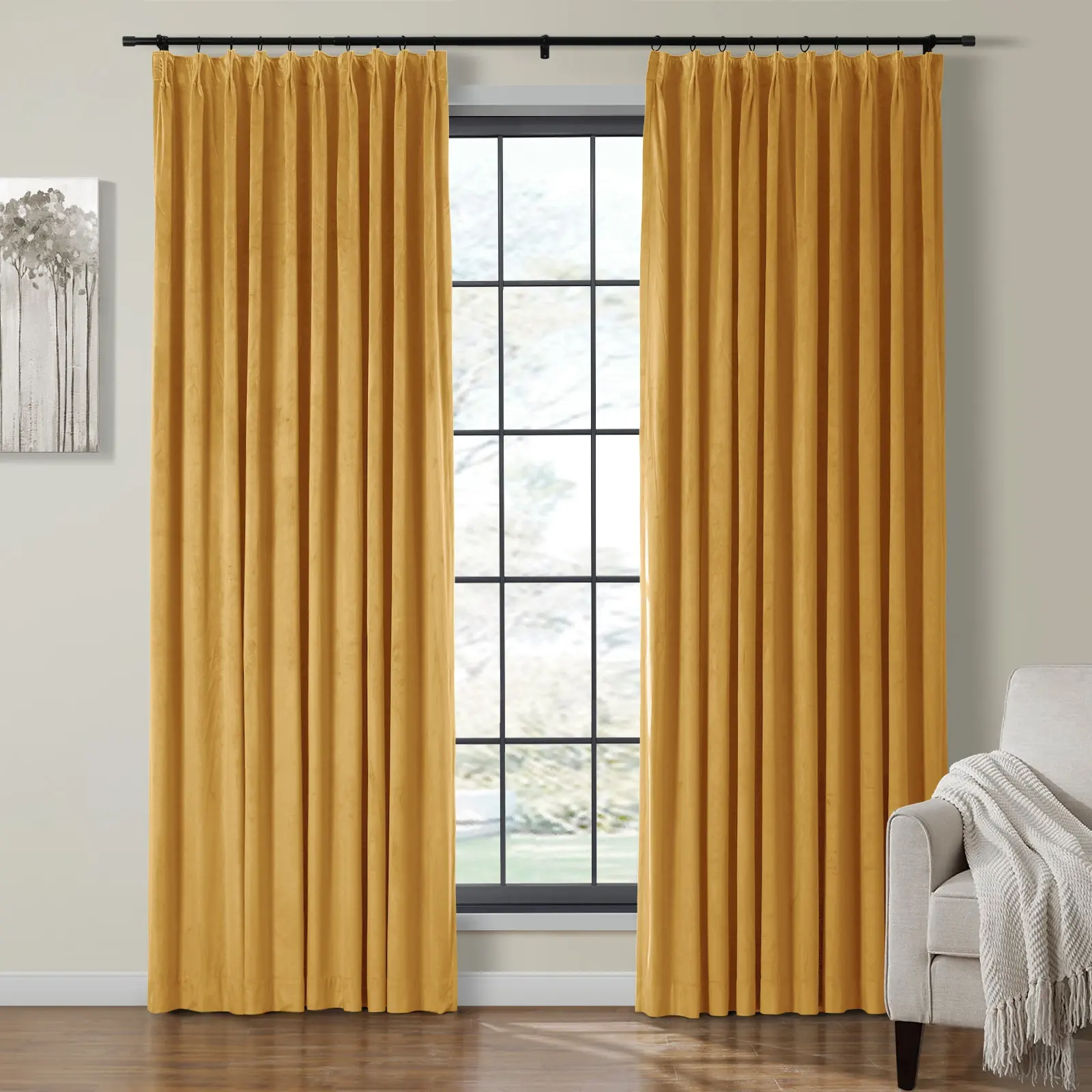 Birkin Velvet Curtain Pleated - Image 38