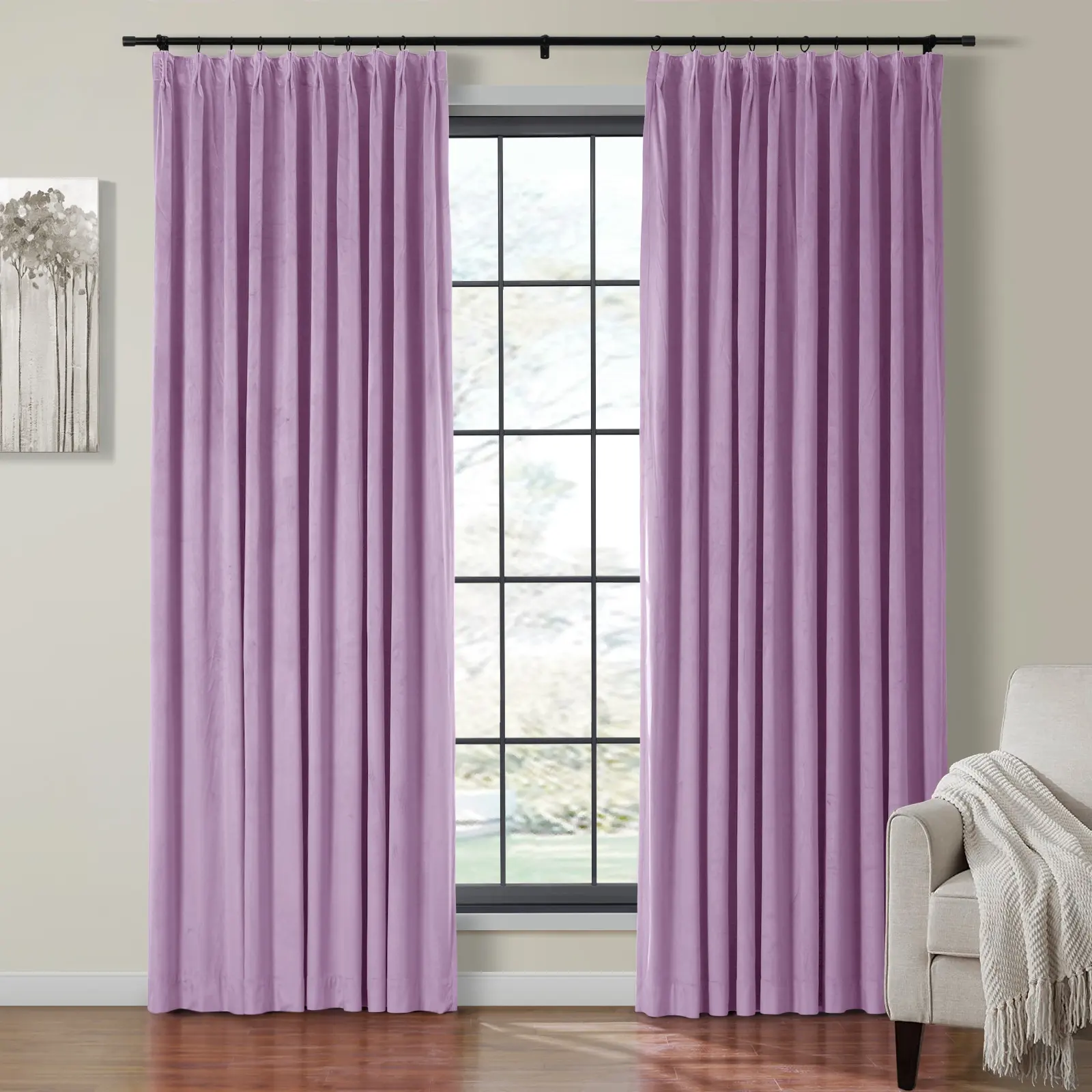 Birkin Velvet Curtain Pleated - Image 39