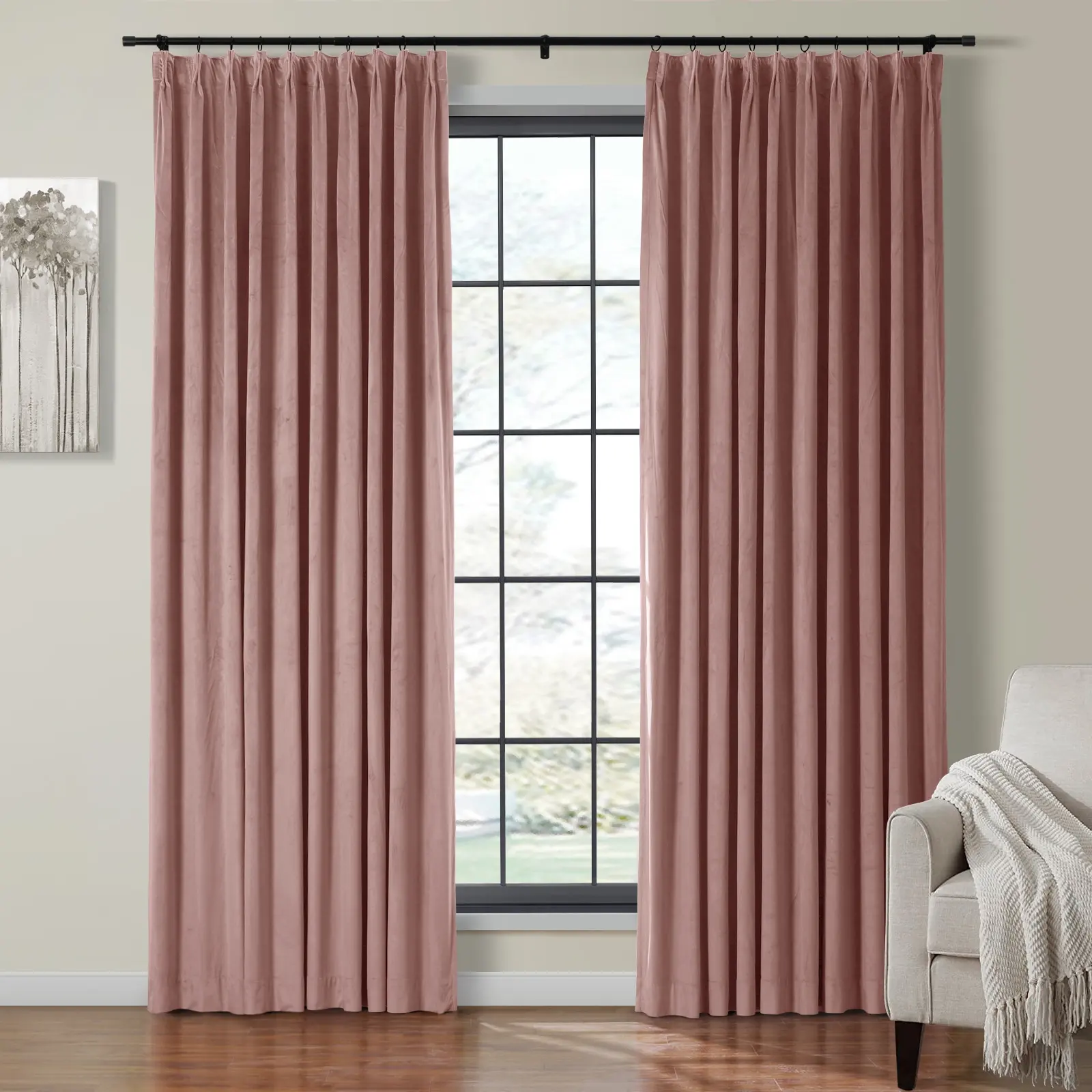 Birkin Velvet Curtain Pleated - Image 40