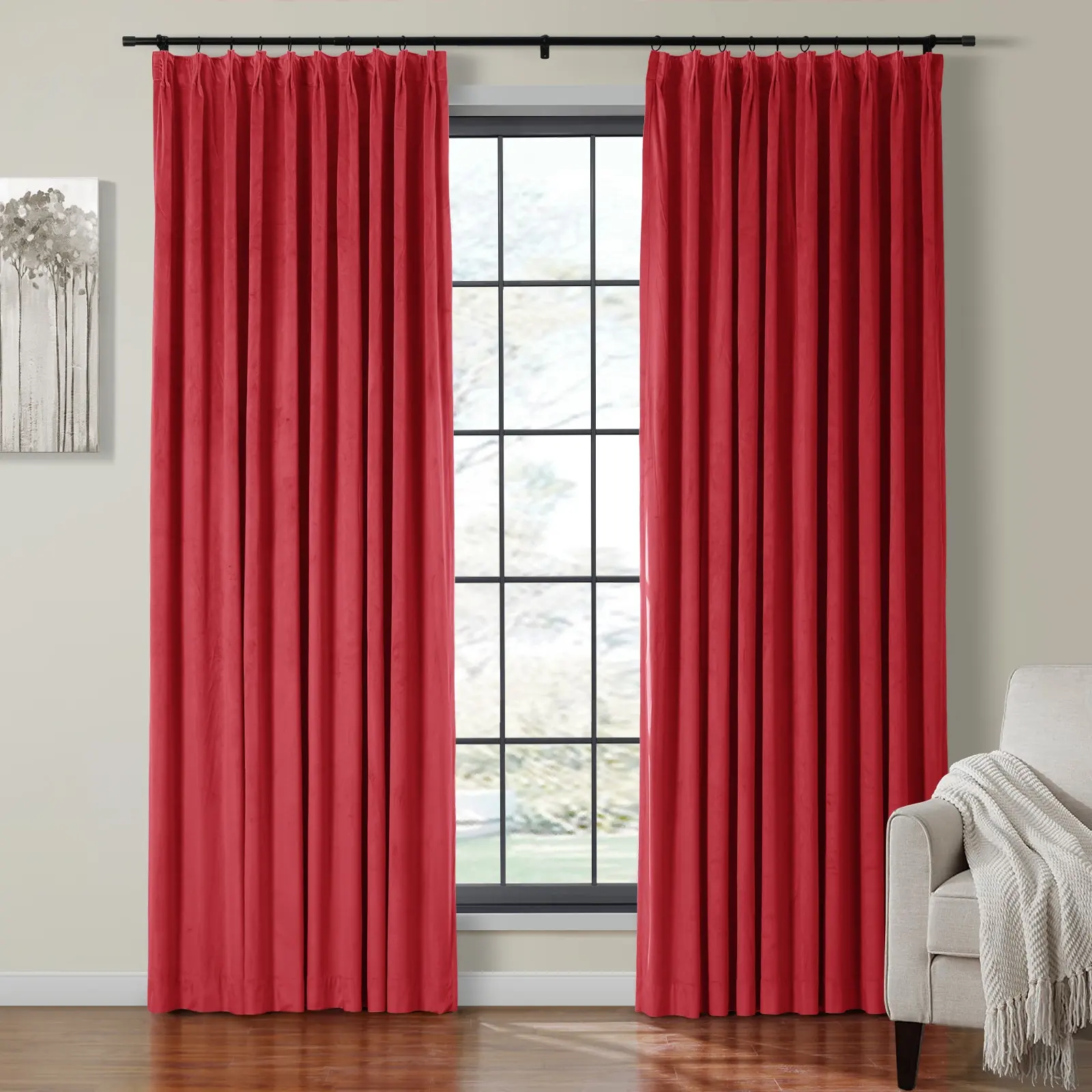Birkin Velvet Curtain Pleated - Image 43