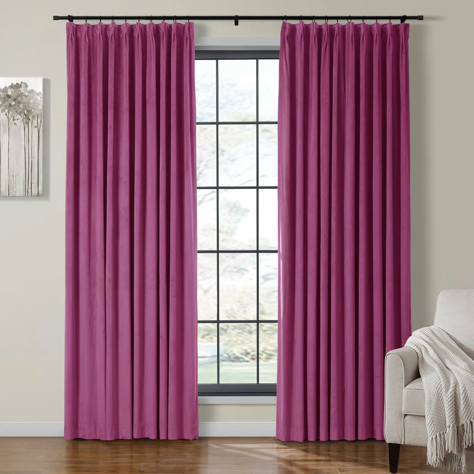 Birkin Velvet Curtain Pleated - Image 47