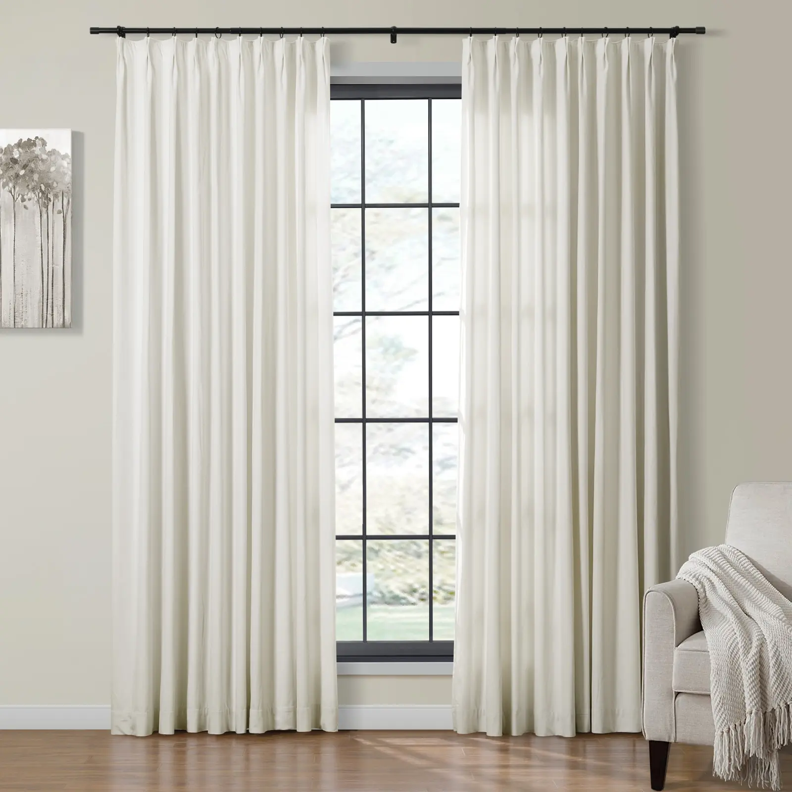 Birkin Velvet Curtain Pleated - Image 49