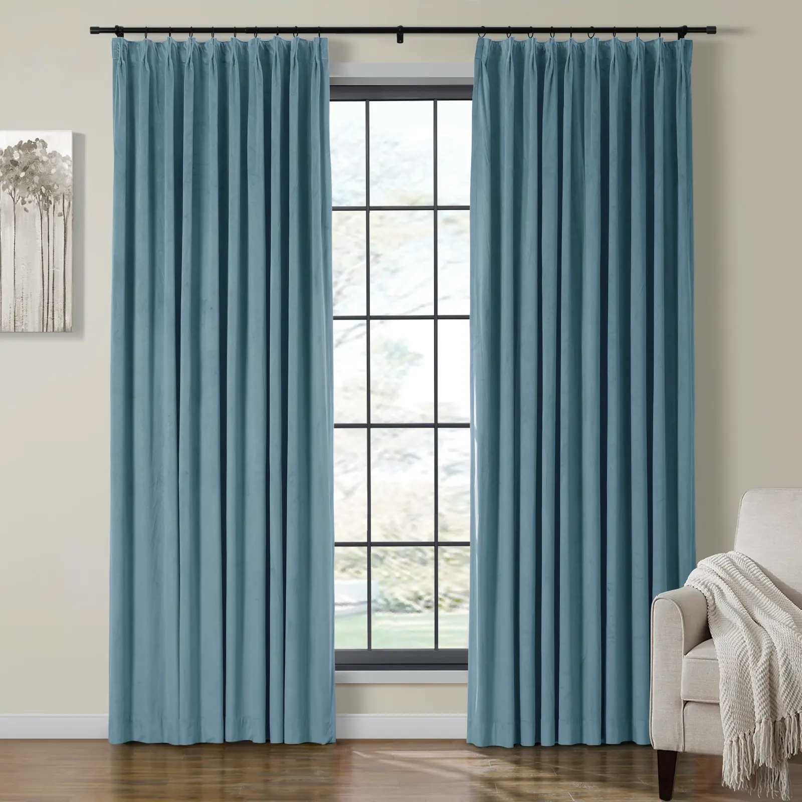 Birkin Velvet Curtain Pleated - Image 50