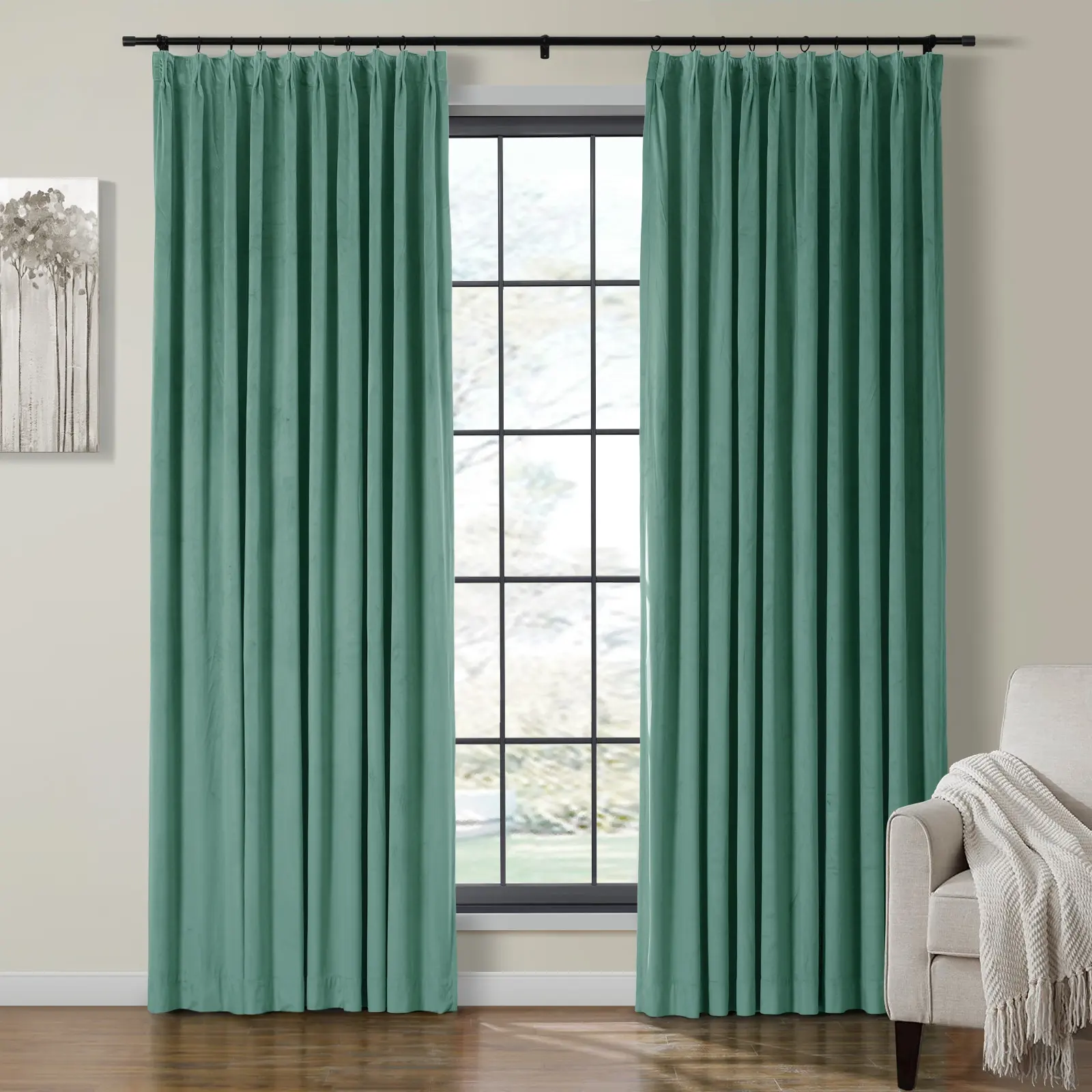 Birkin Velvet Curtain Pleated - Image 51