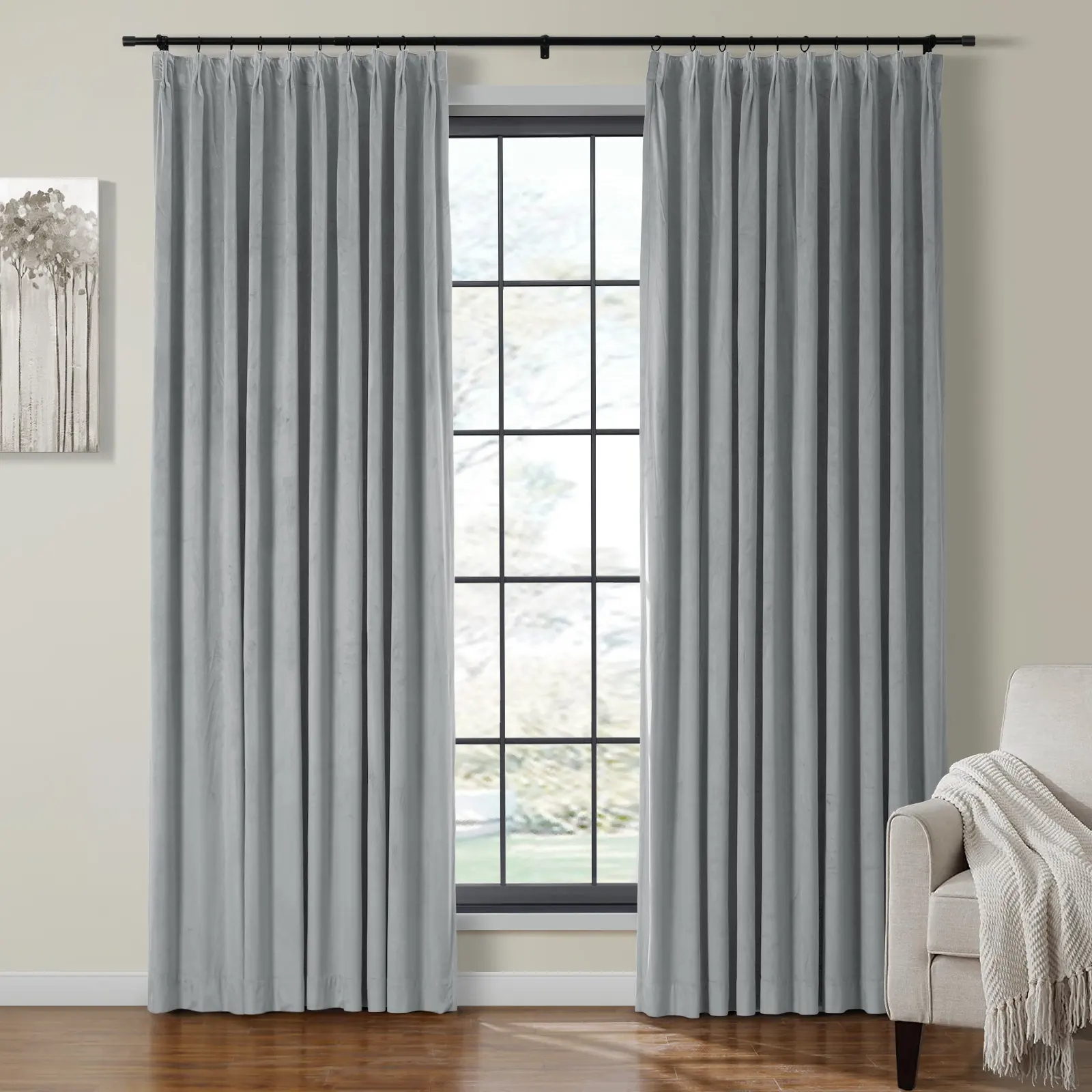 Birkin Velvet Curtain Pleated - Image 52