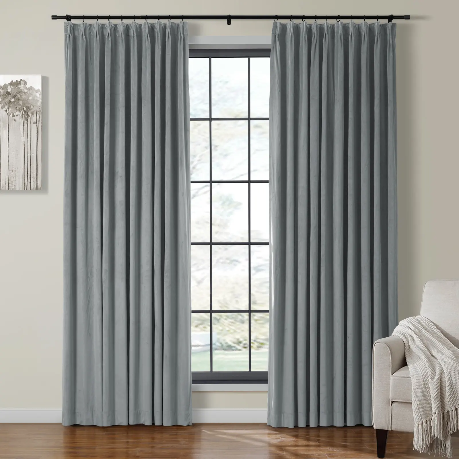 Birkin Velvet Curtain Pleated - Image 53