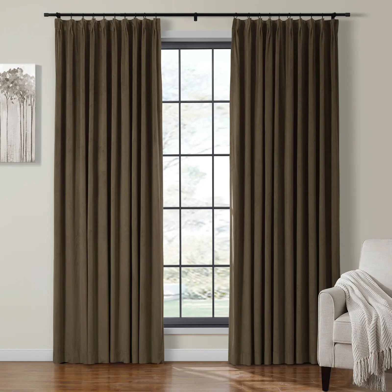 Birkin Velvet Curtain Pleated - Image 55