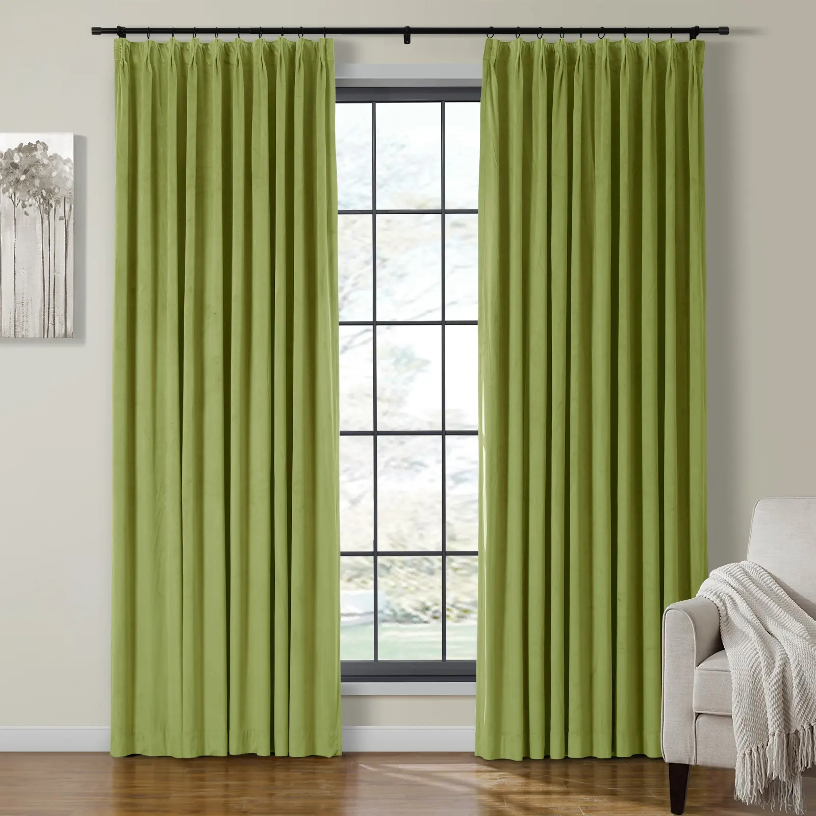 Birkin Velvet Curtain Pleated - Image 56