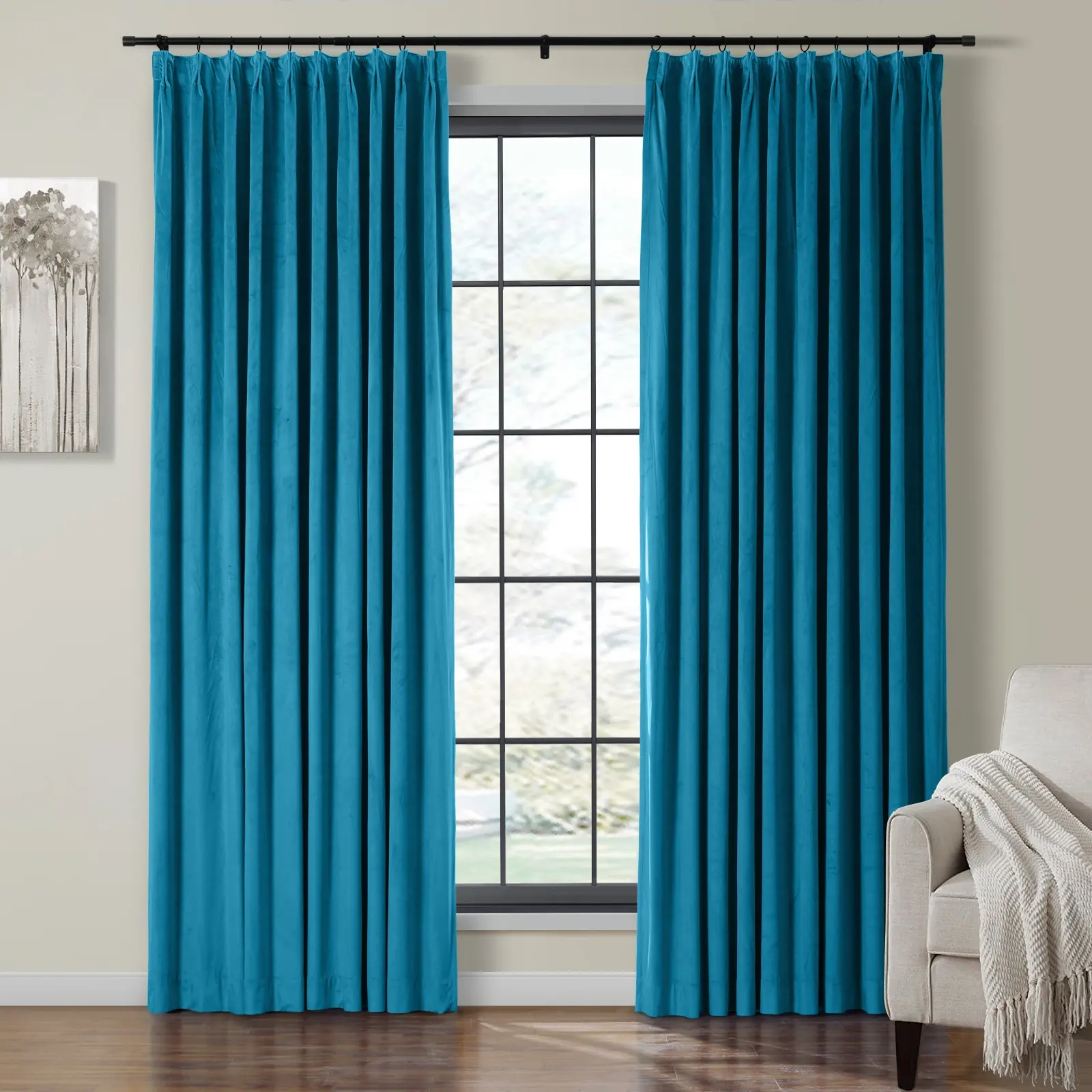 Birkin Velvet Curtain Pleated - Image 59