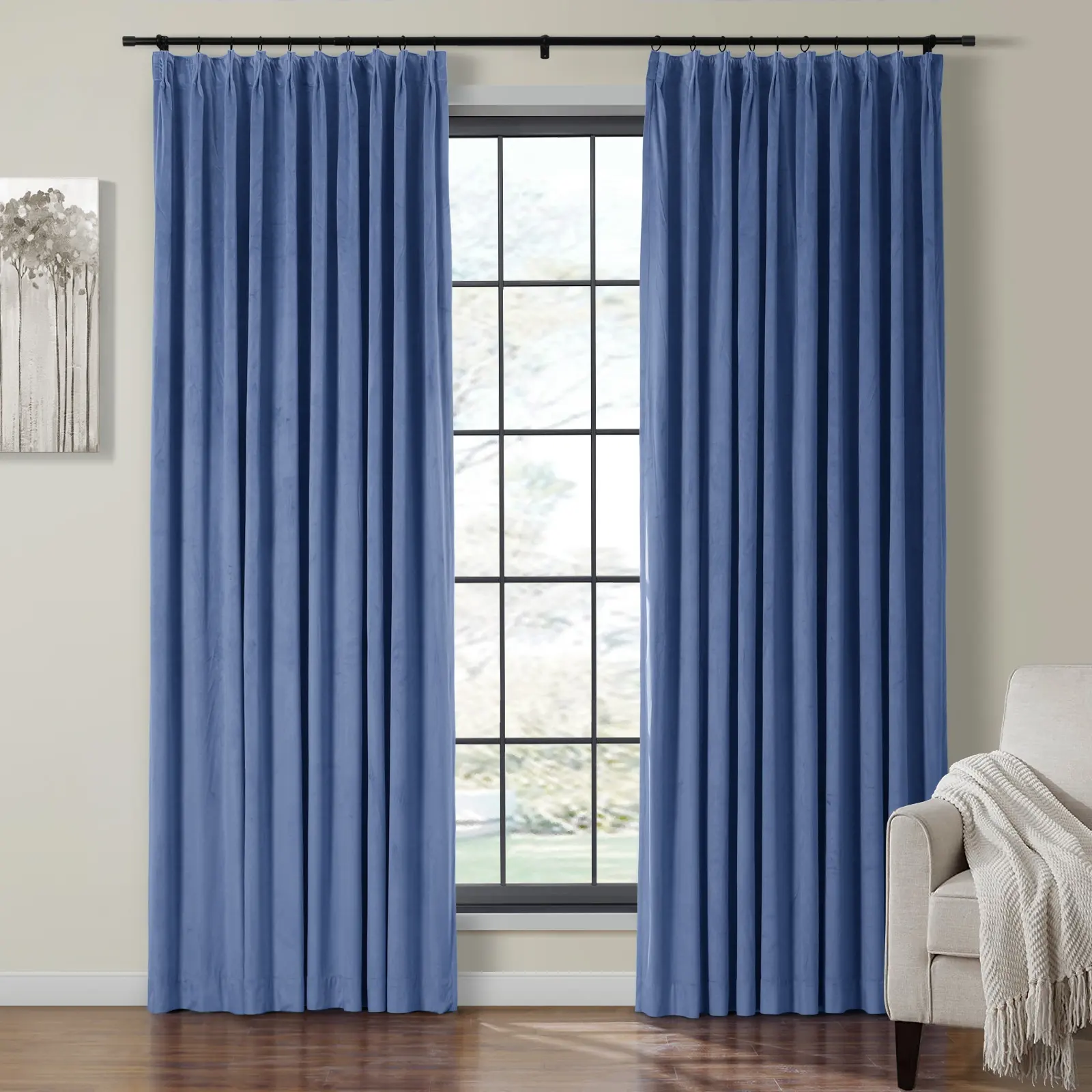 Birkin Velvet Curtain Pleated - Image 60
