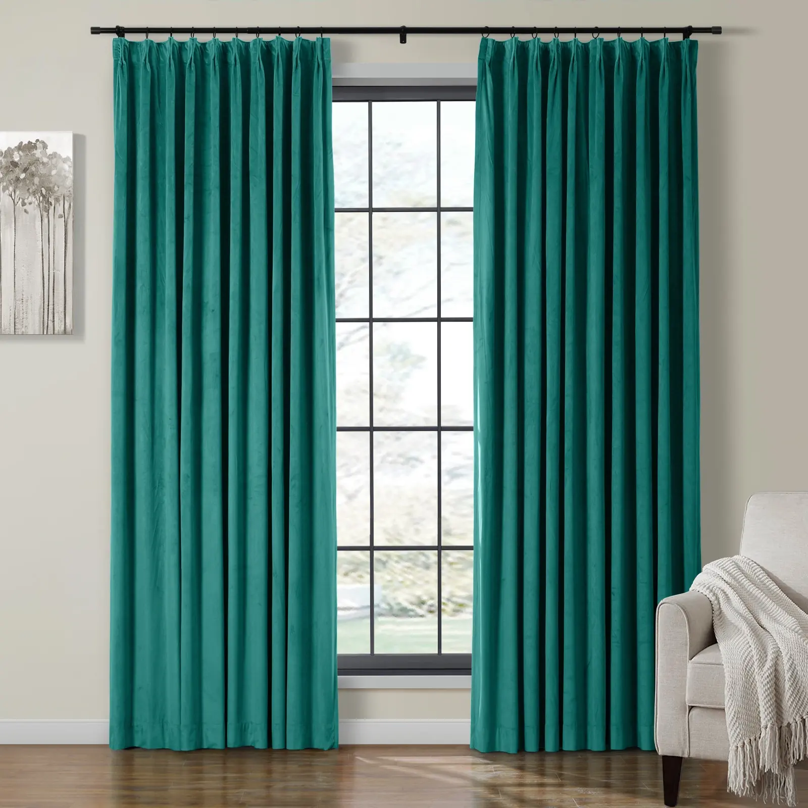 Birkin Velvet Curtain Pleated - Image 61
