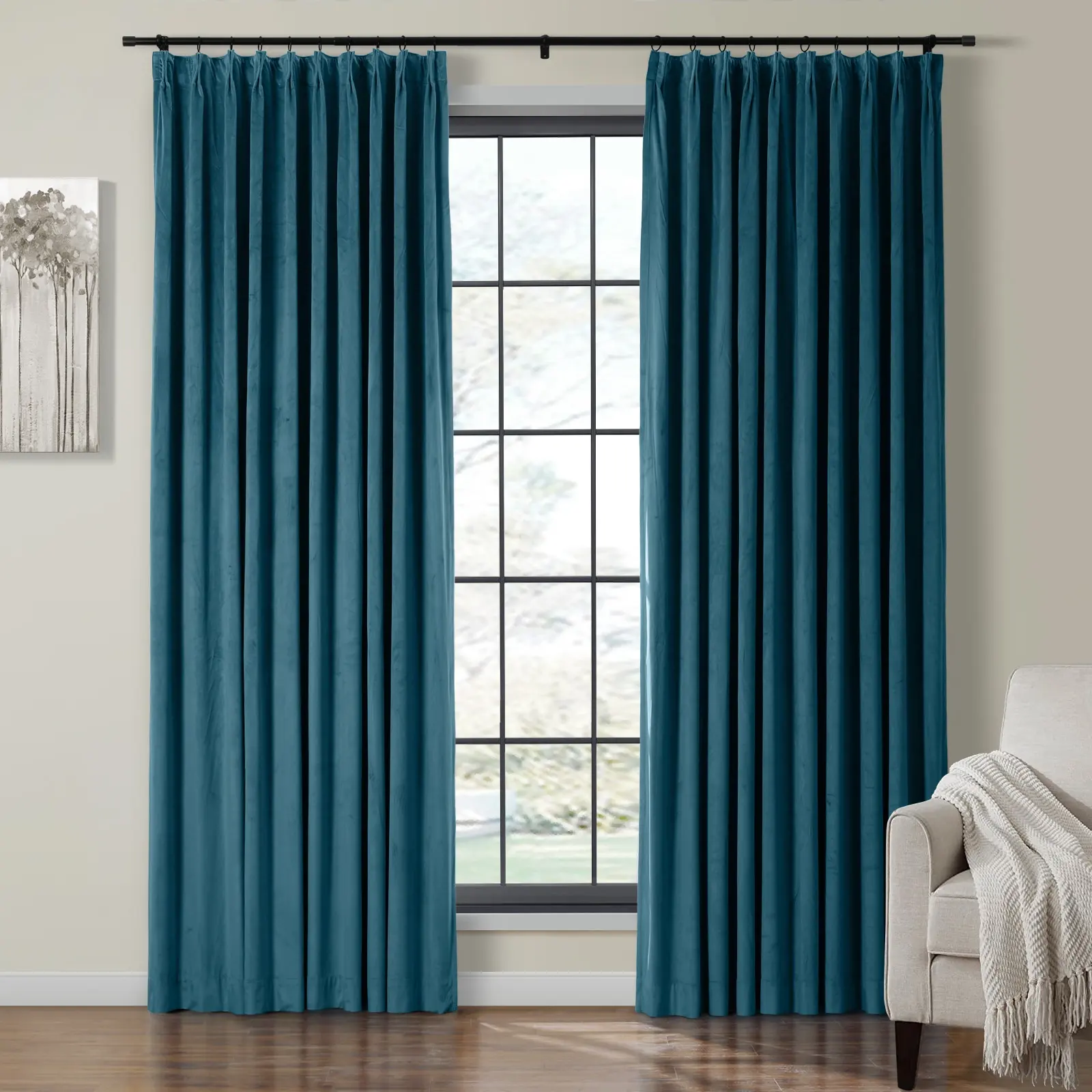 Birkin Velvet Curtain Pleated - Image 62