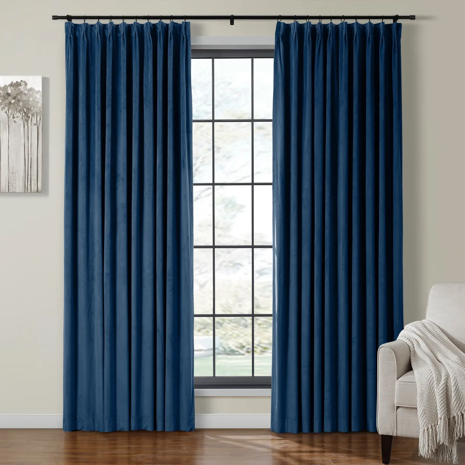 Birkin Velvet Curtain Pleated - Image 64