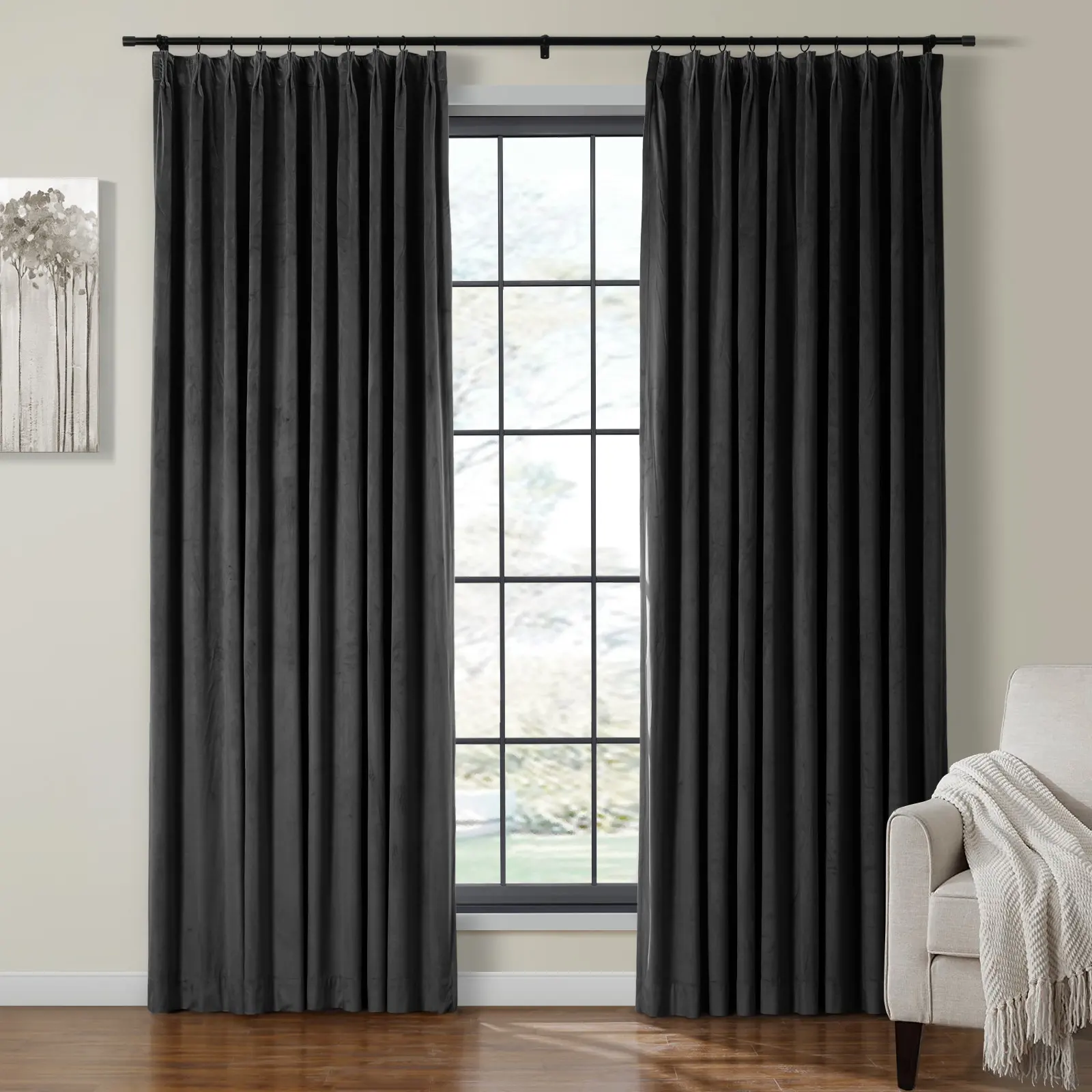 Birkin Velvet Curtain Pleated - Image 65
