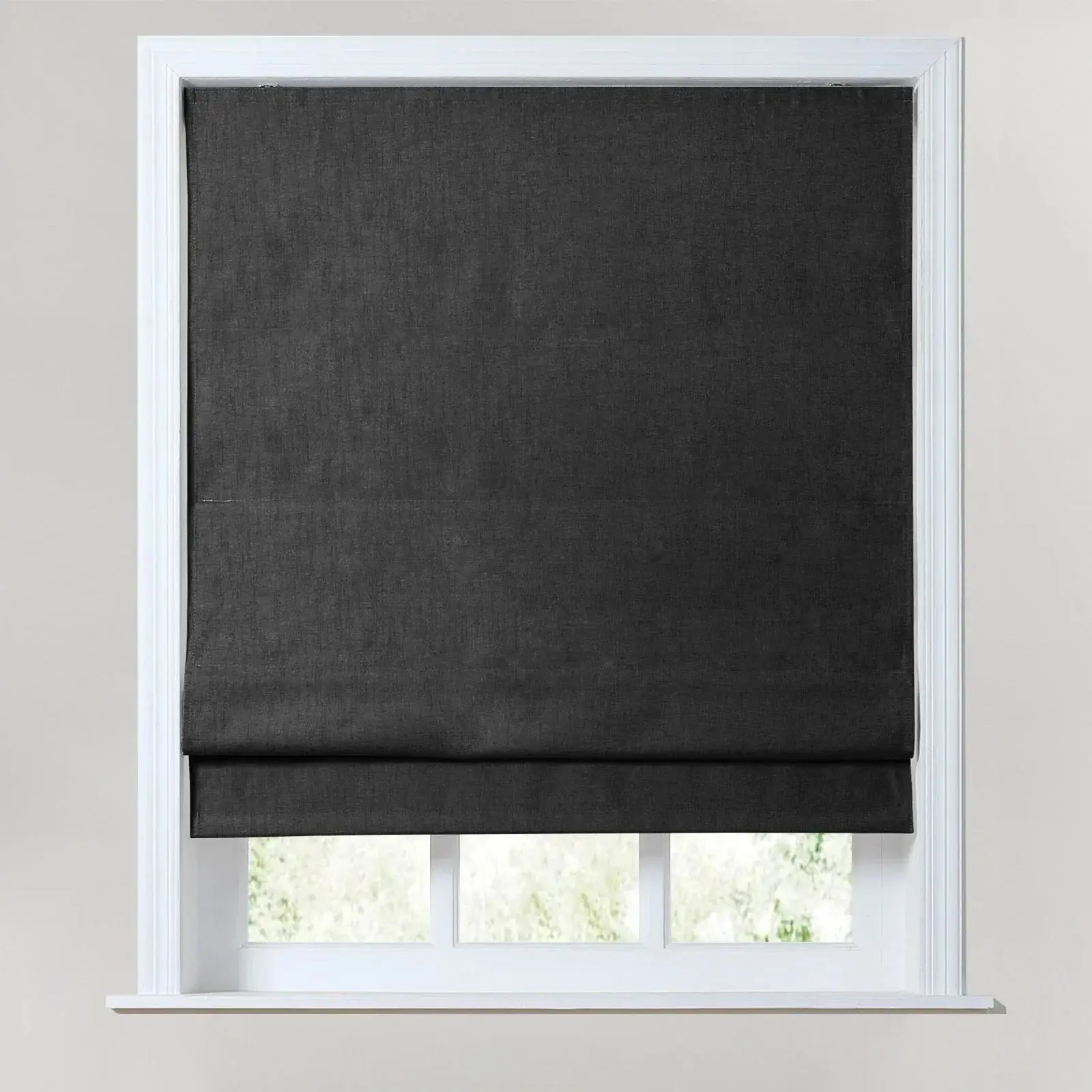 TWOPAGES Birkin Velvet Roman Shade Cordless - Wooden Headrail - Image 18