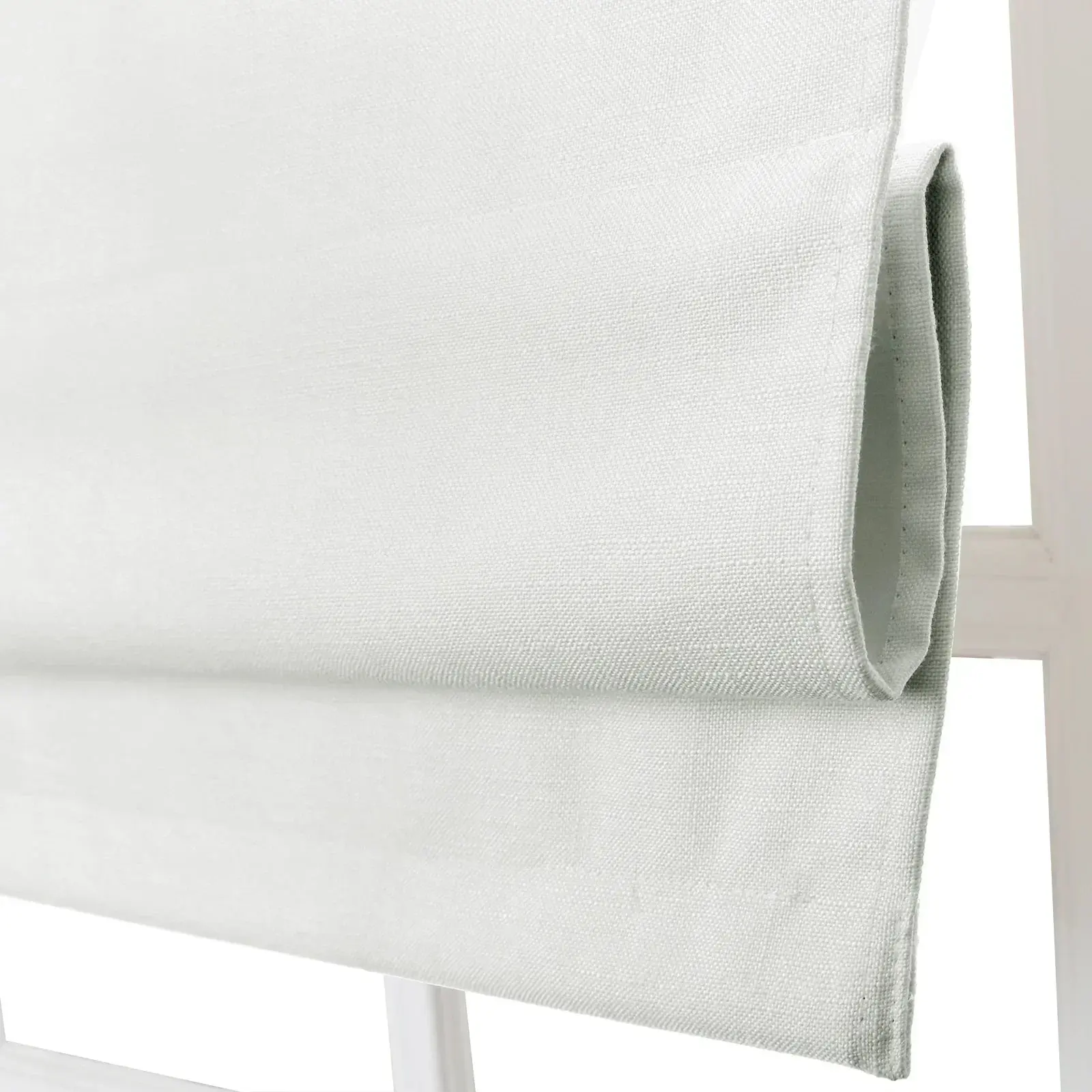 TWOPAGES Birkin Velvet Roman Shade Cordless - Wooden Headrail - Image 3