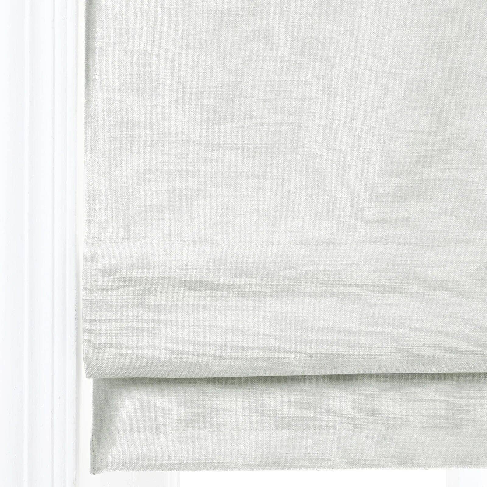 TWOPAGES Birkin Velvet Roman Shade Cordless - Wooden Headrail - Image 4