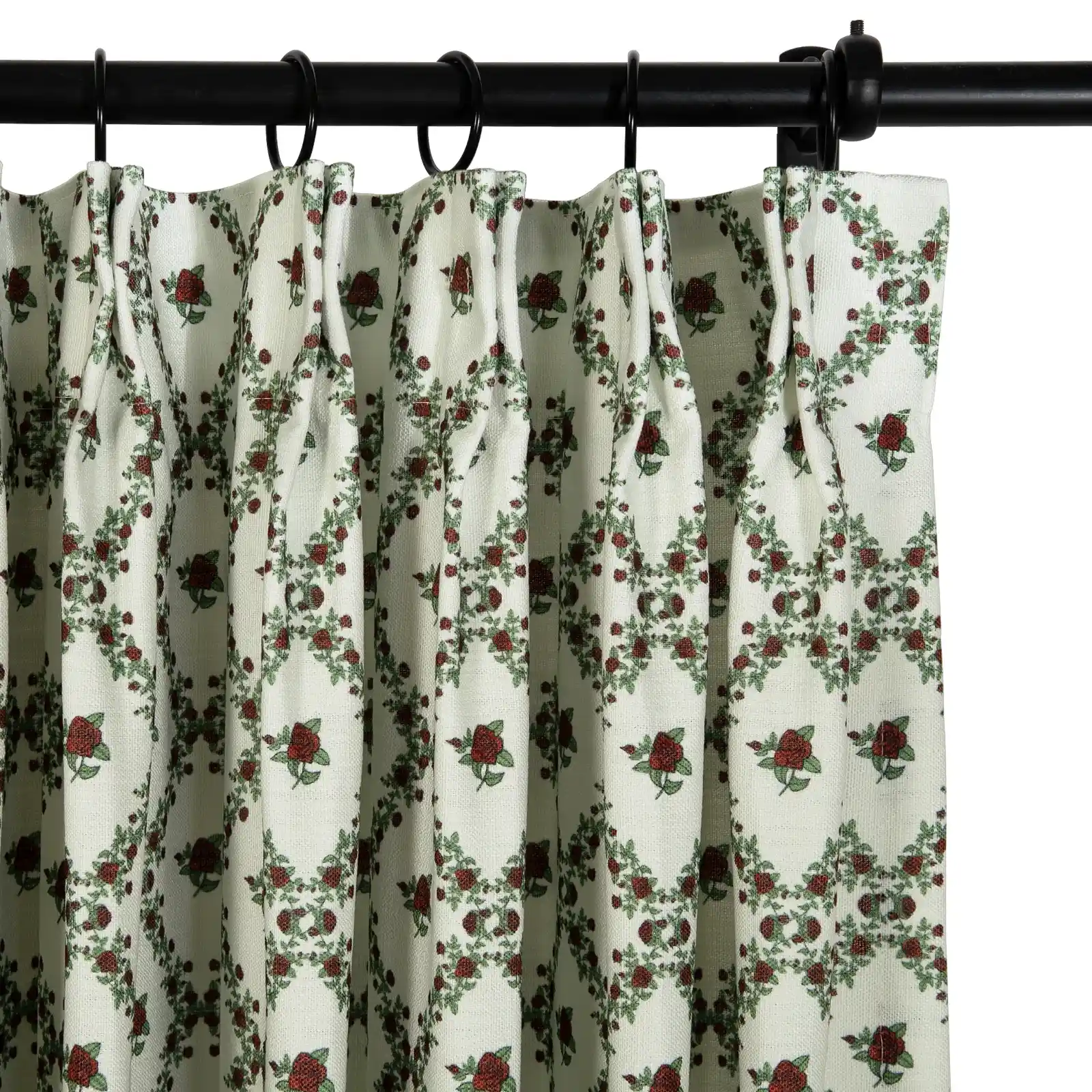 Britt Bengoechea Floral Print Linen Cotton Drapery Pleated - Image 56