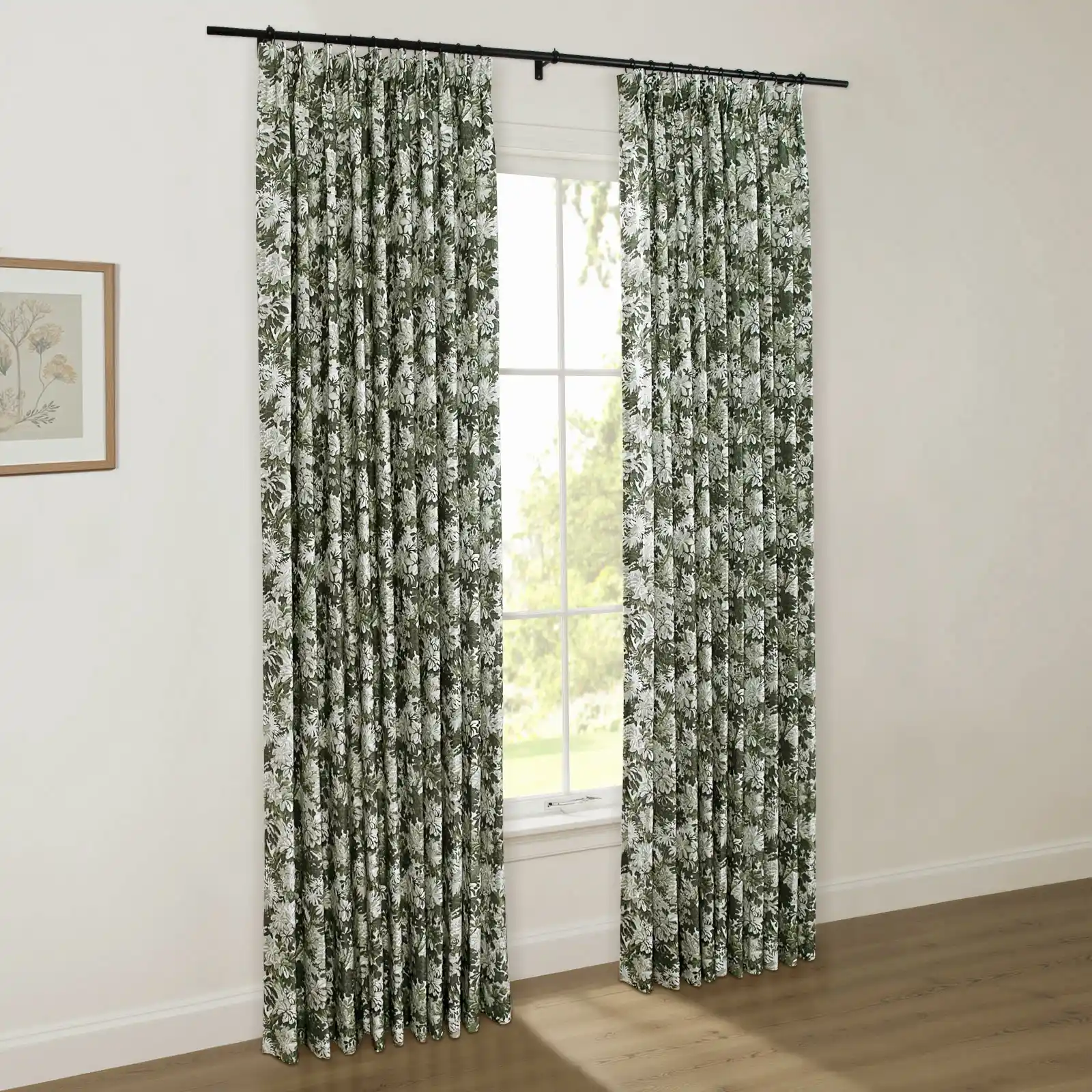 Britt Bengoechea Floral Print Linen Cotton Drapery Pleated - Image 73