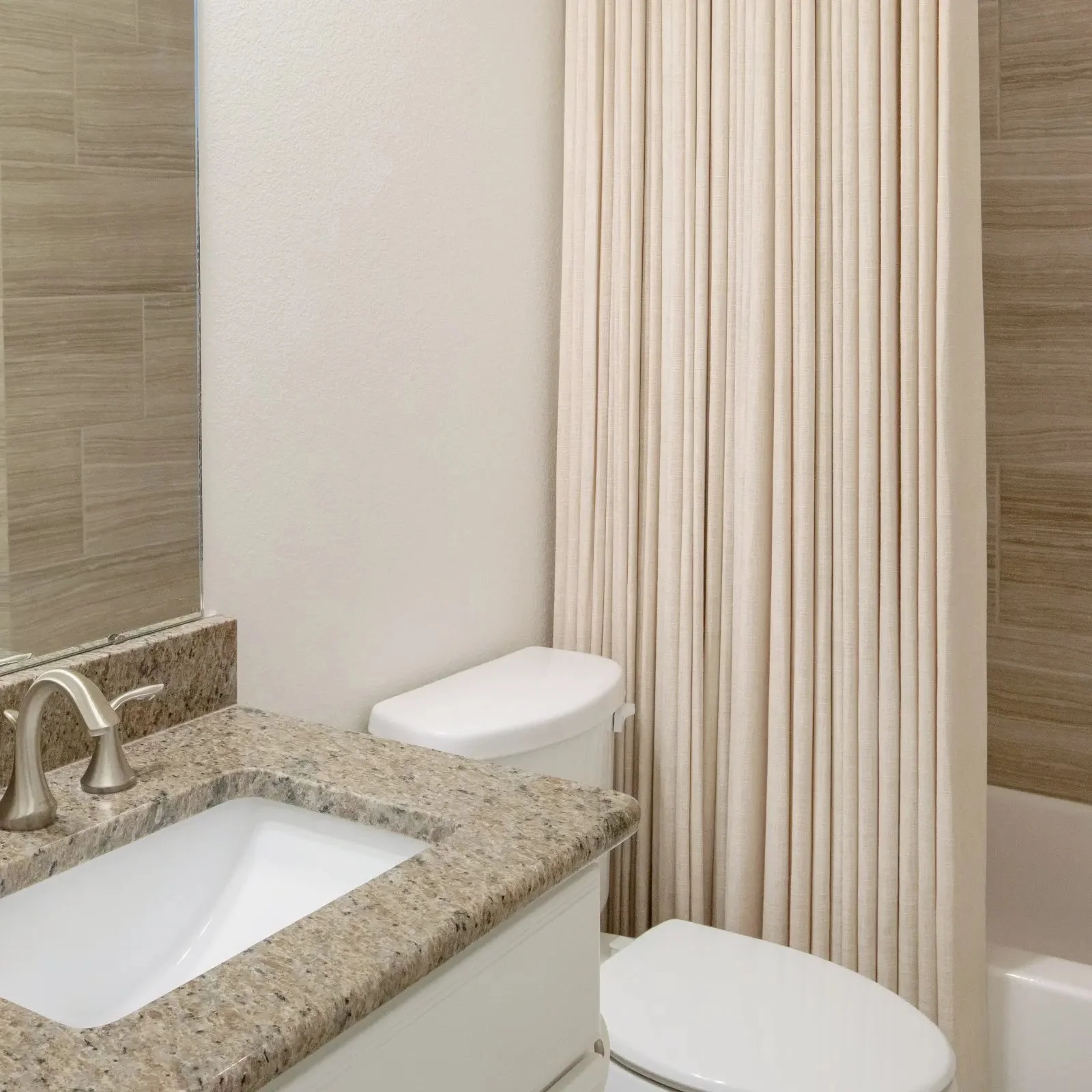 Custom Luxury Bathroom Curtains with Waterproof Layer - Image 7