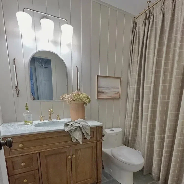Custom Luxury Bathroom Curtains with Waterproof Layer - Image 9