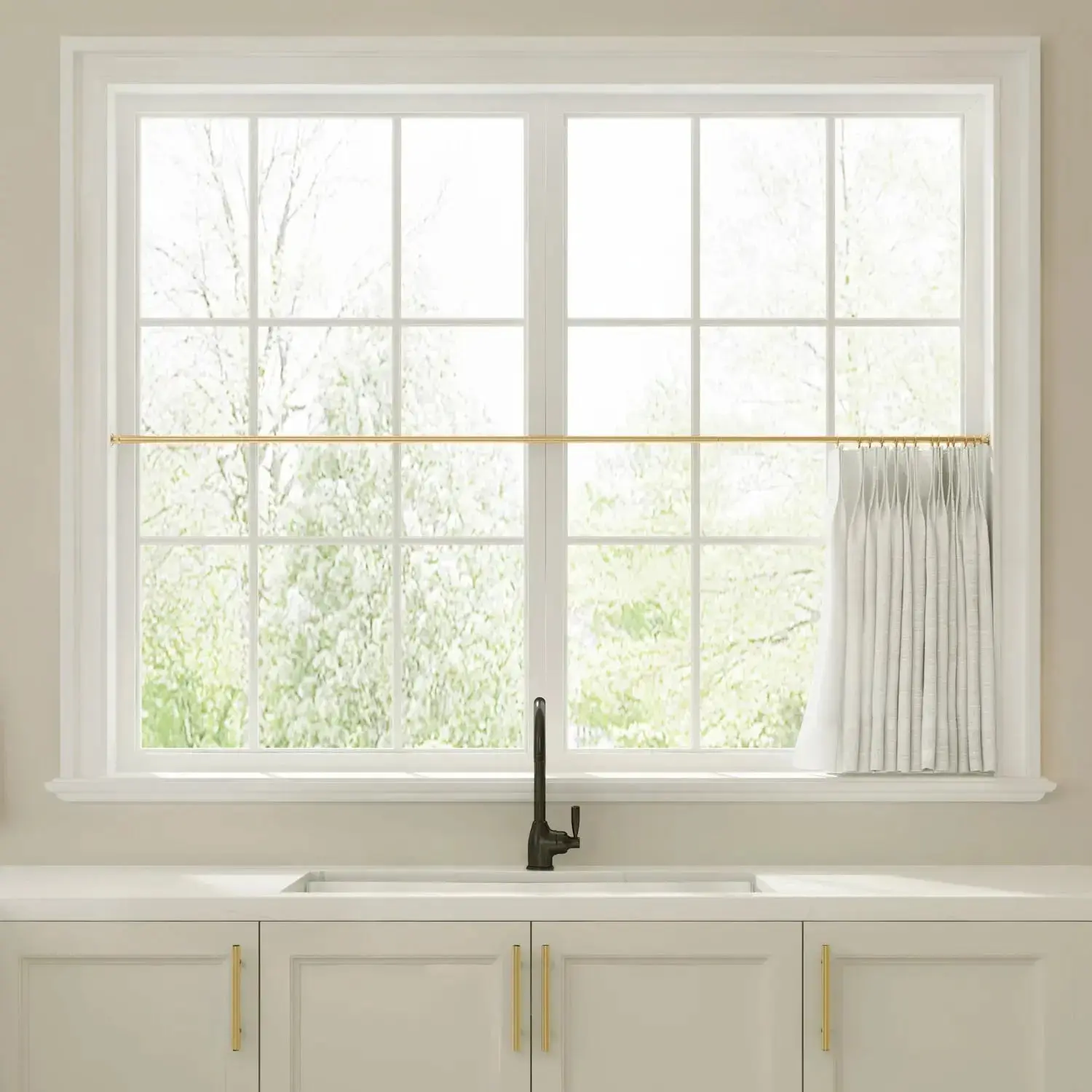 Liz Linen Pleated Cafe Curtains - Image 50