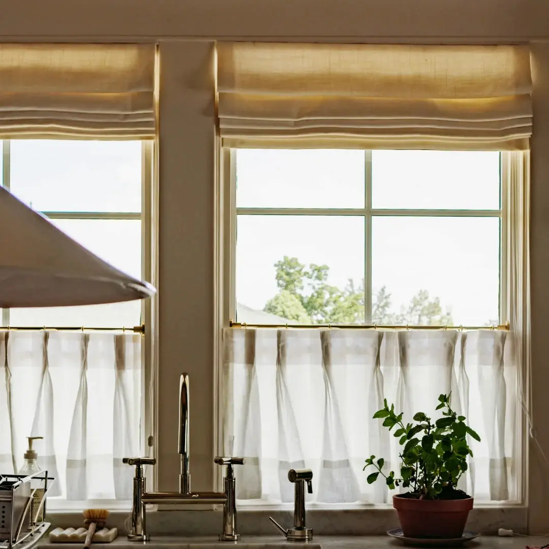 Custom Cafe Curtains Pleated - Image 24