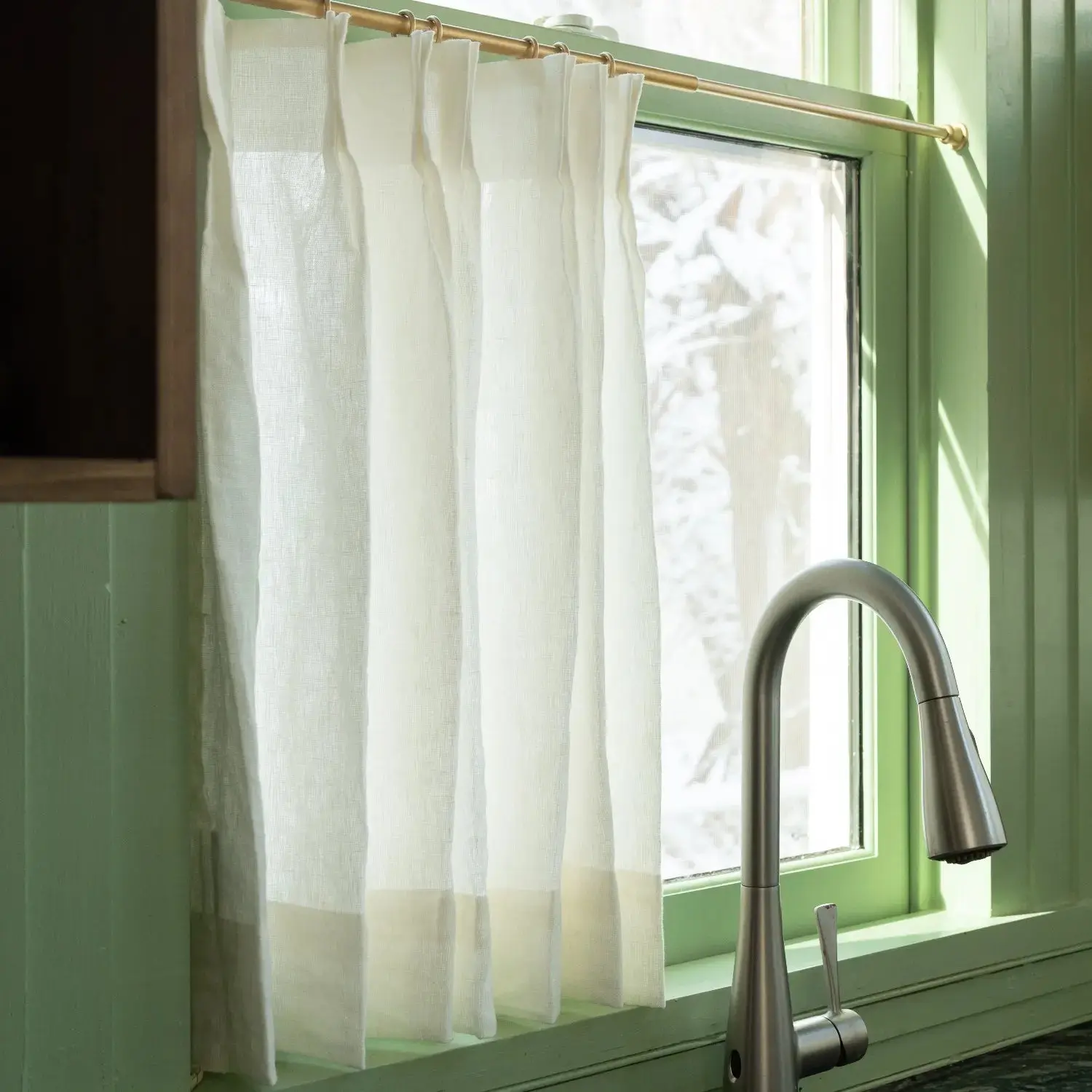 Custom Cafe Curtains Pleated - Image 5