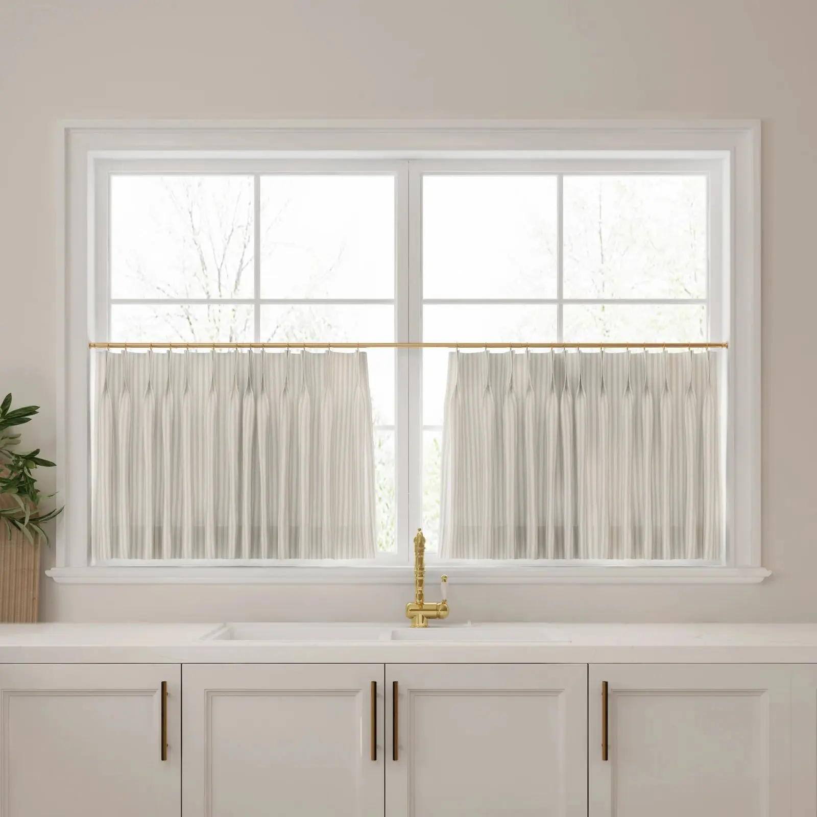 Custom Cafe Curtains Pleated - Image 7