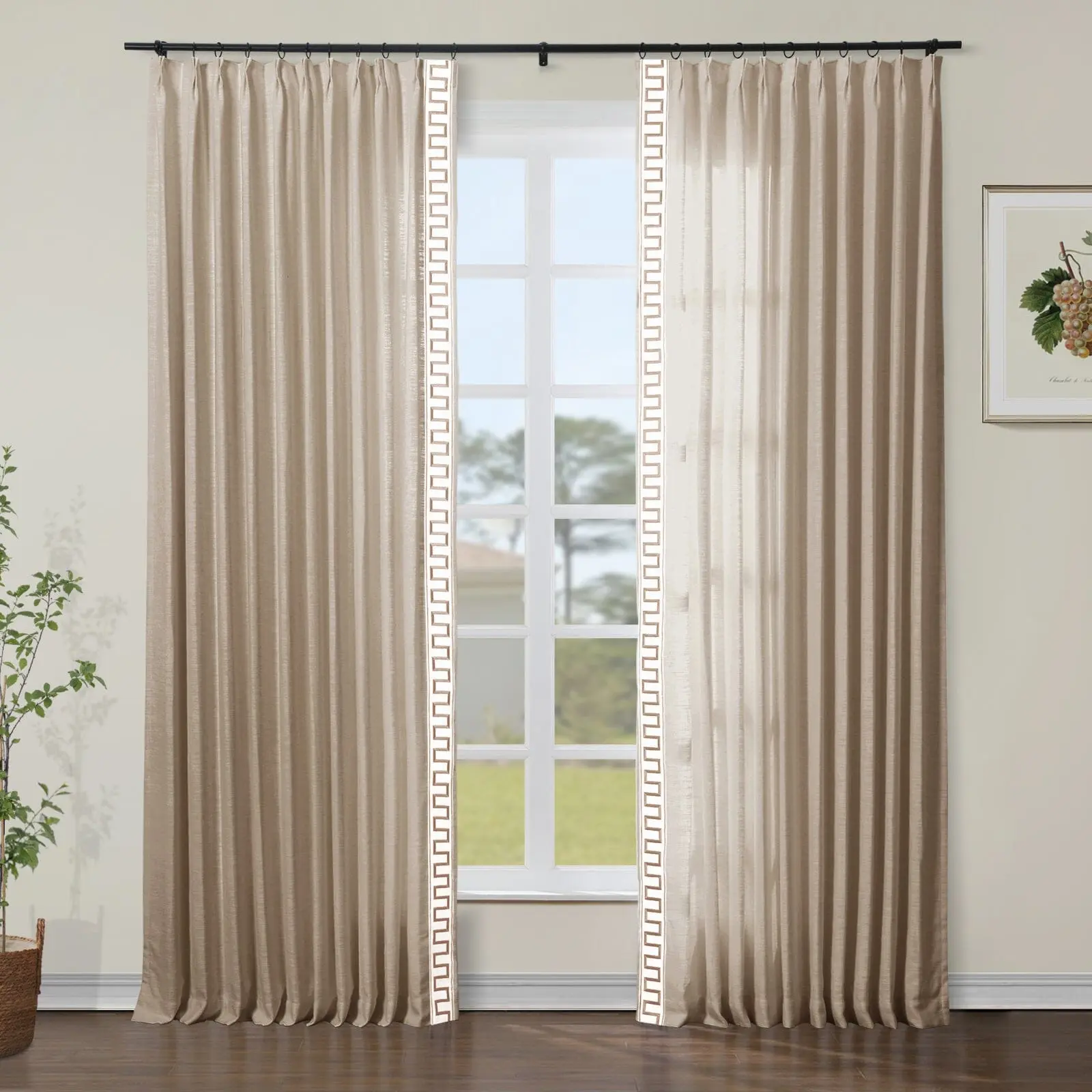 Custom Curtains with Trim Border(Sold per Pair) - Image 36