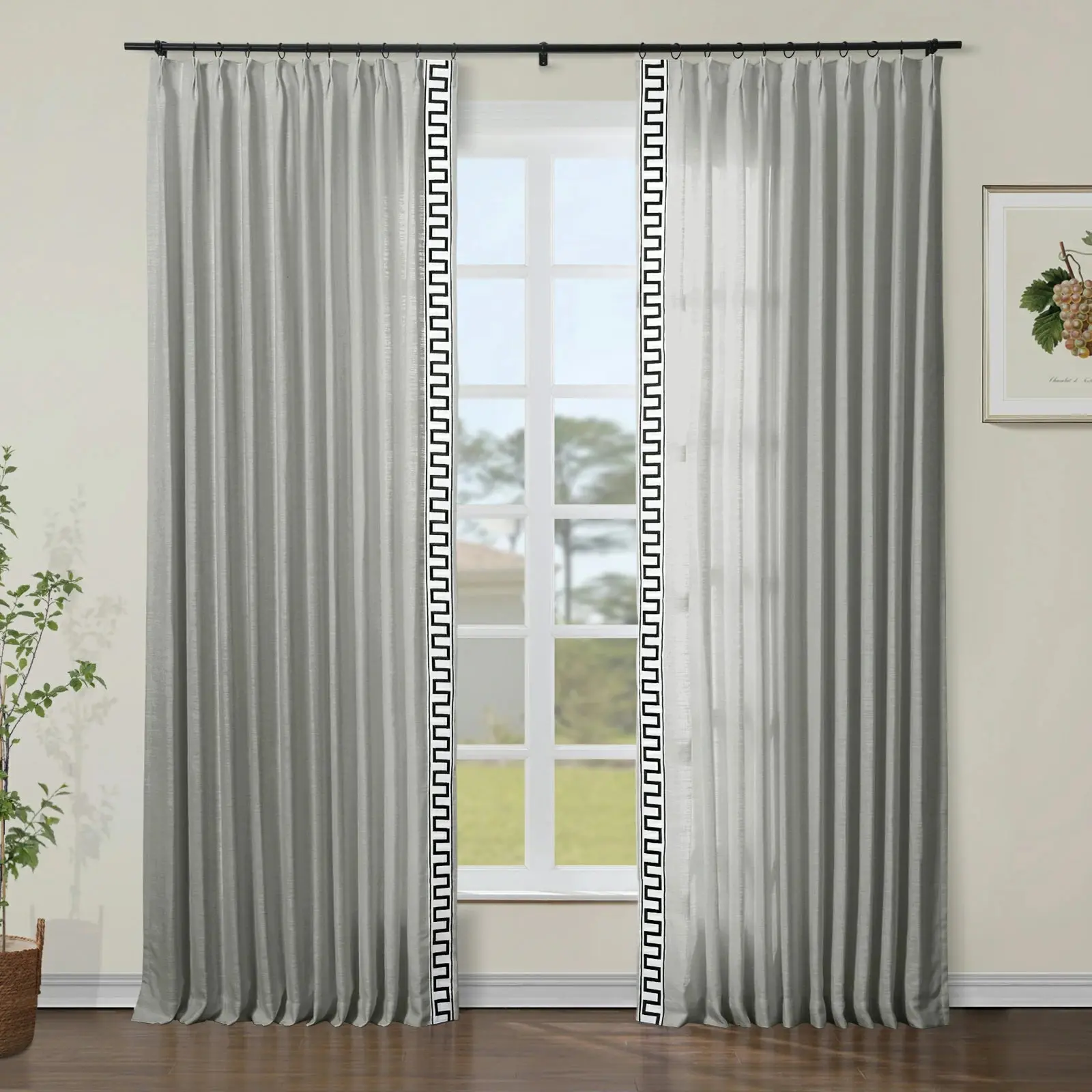 Custom Curtains with Trim Border(Sold per Pair) - Image 40