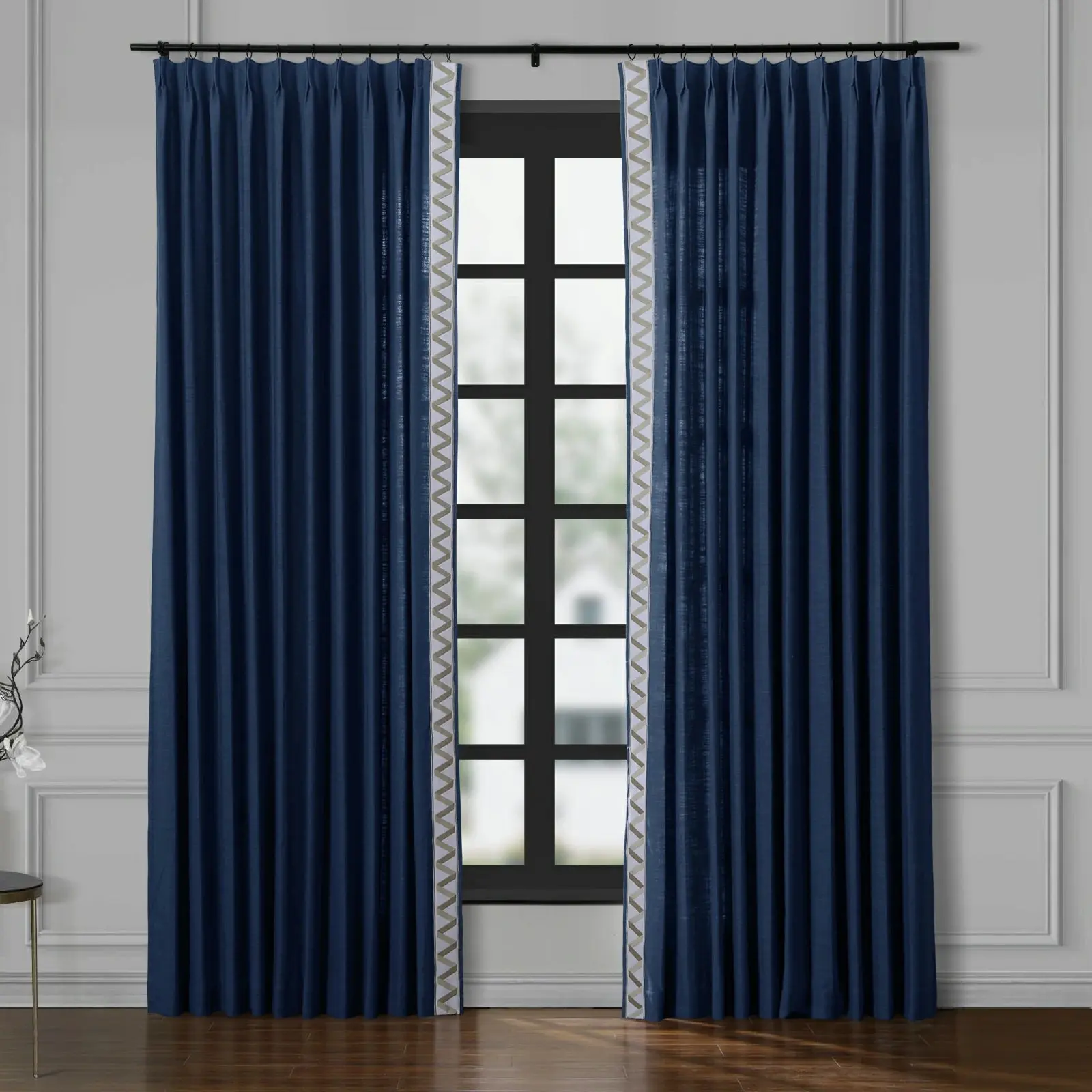 Custom Curtains with Trim Border(Sold per Pair) - Image 65