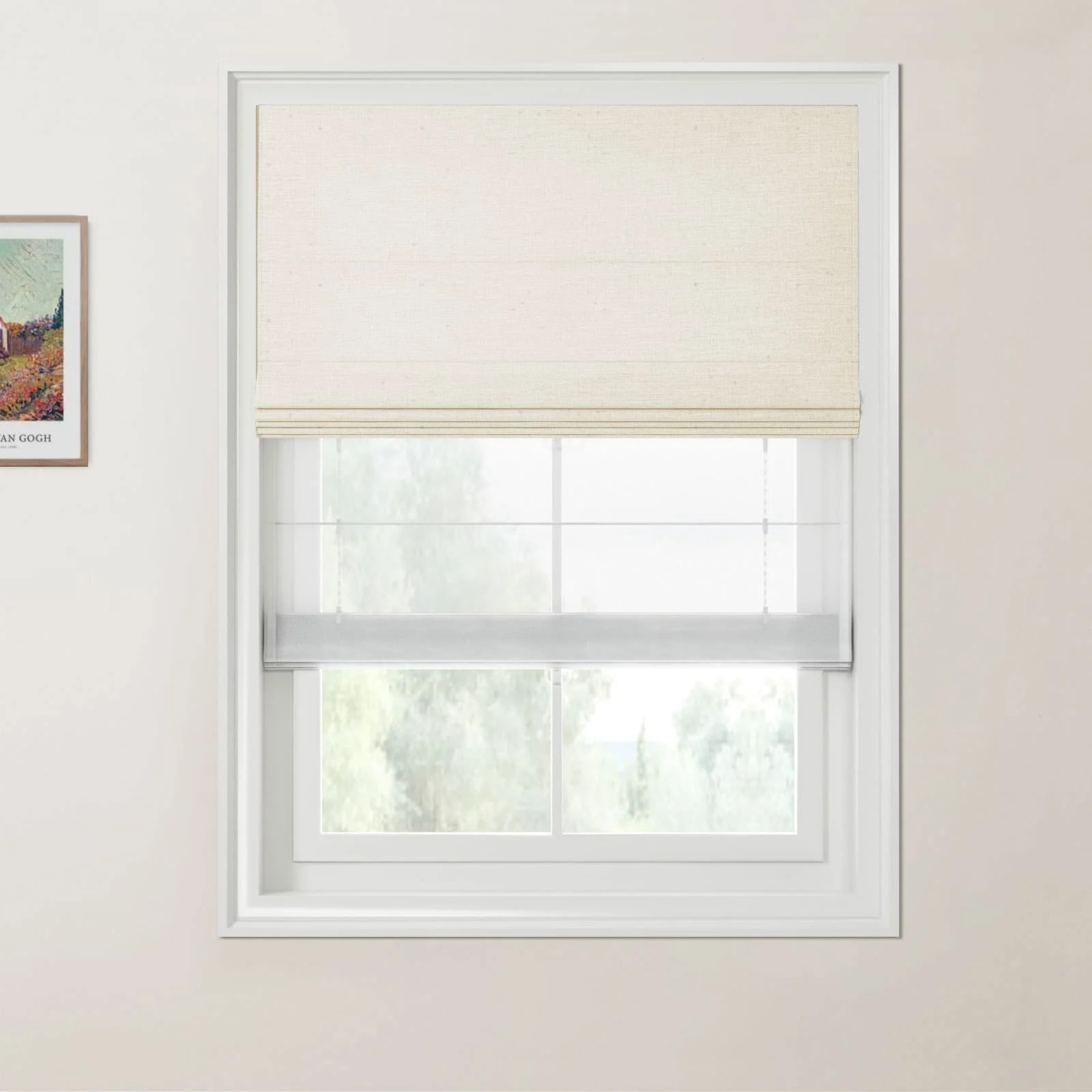 Custom Day Night Roman Shade Cordless - Image 5