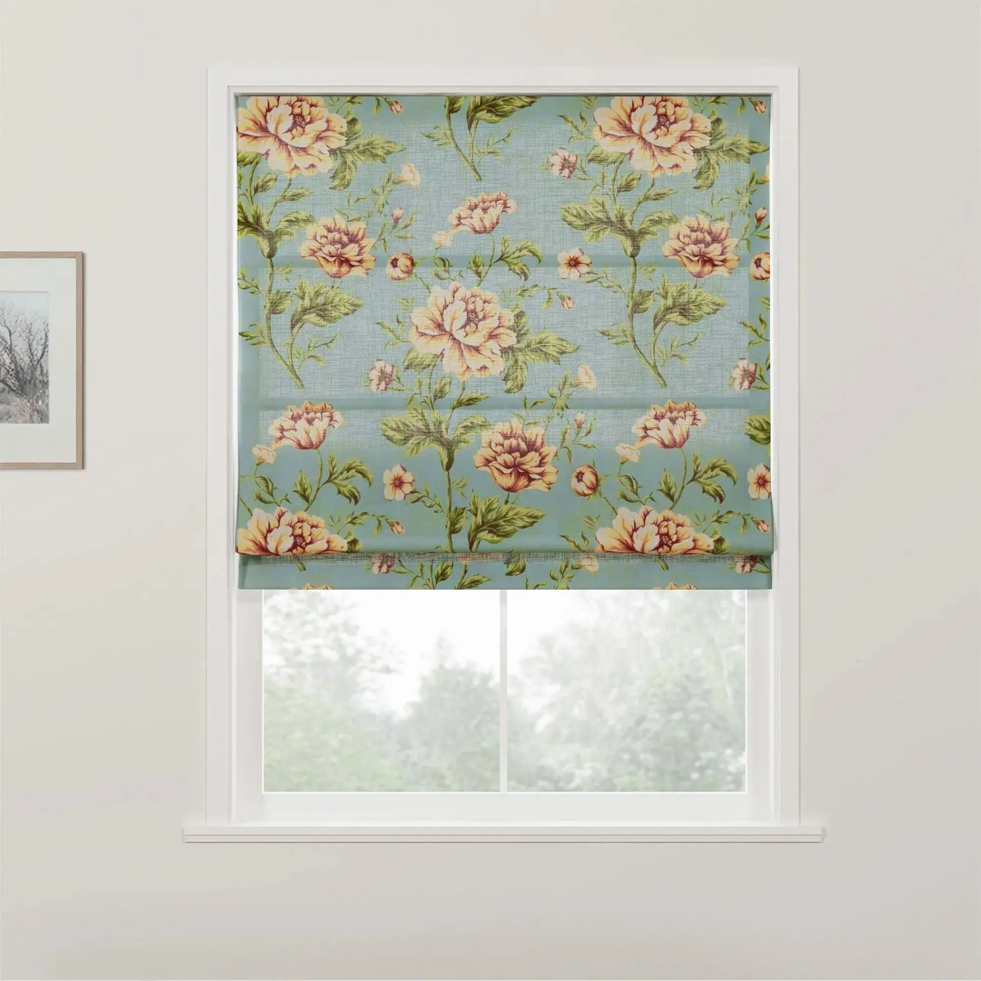 Custom Flat Fold Roman Shade Cordless - Image 41