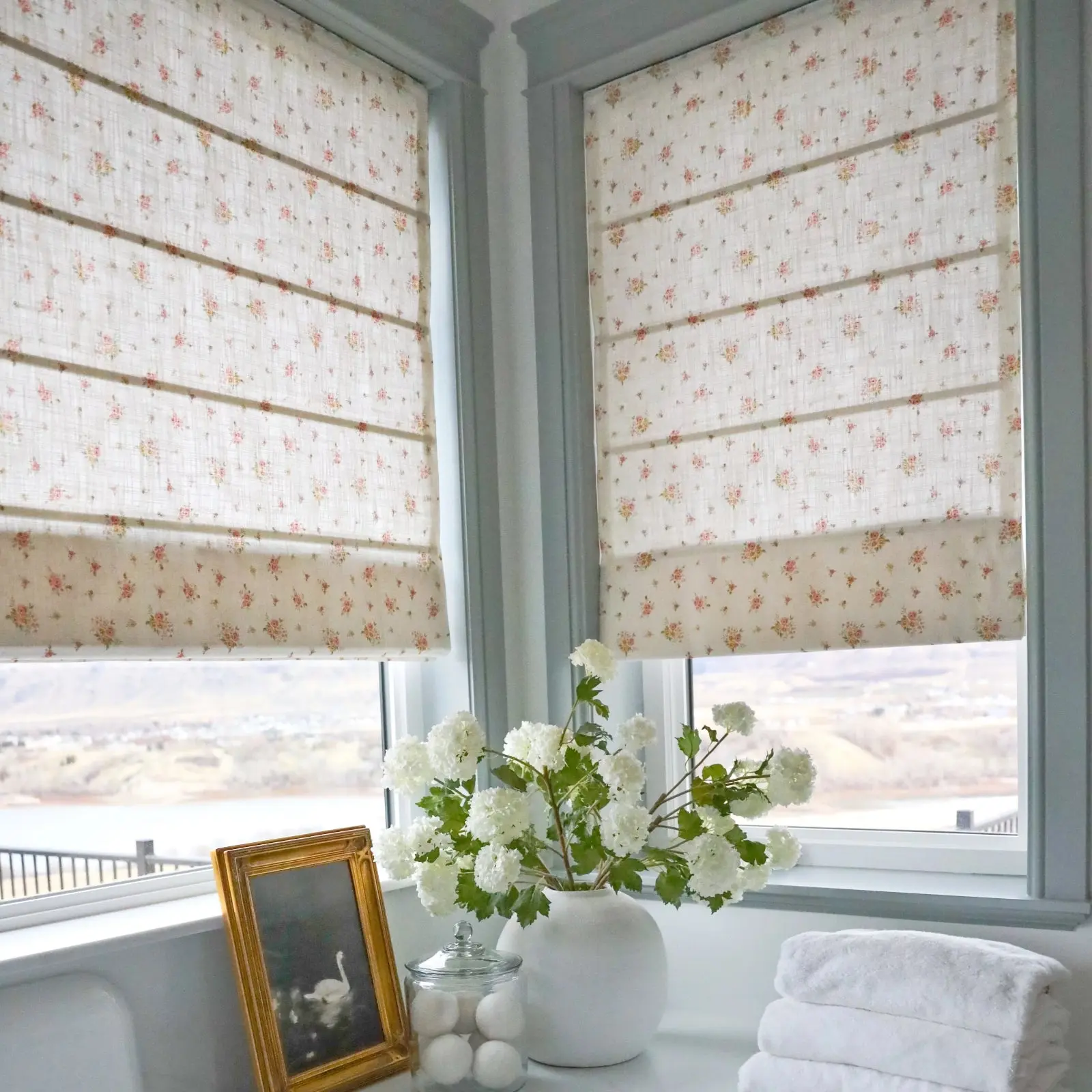 Custom Flat Fold Roman Shade Cordless - Image 8