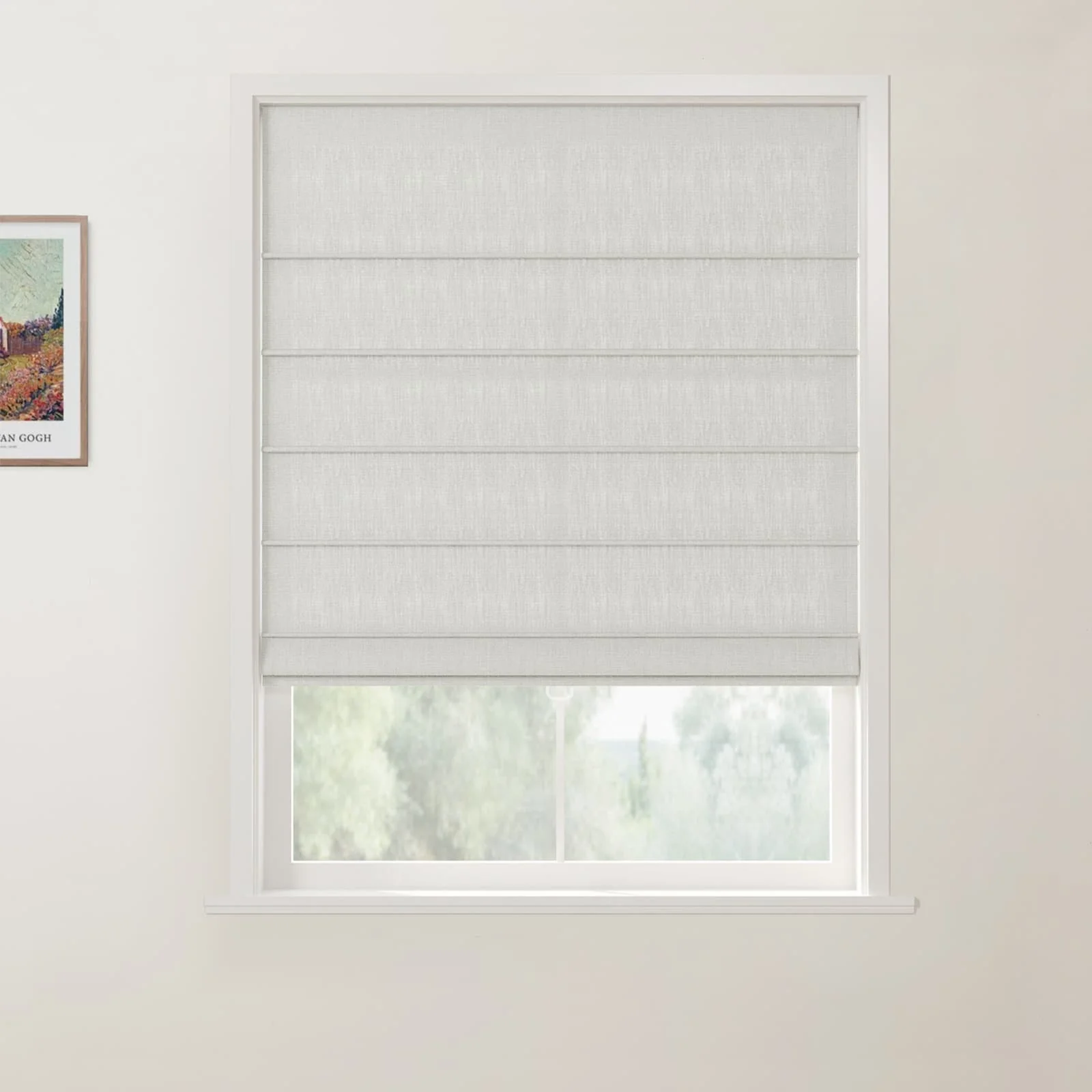 Custom Front Slat Roman Shade Cordless - Image 28